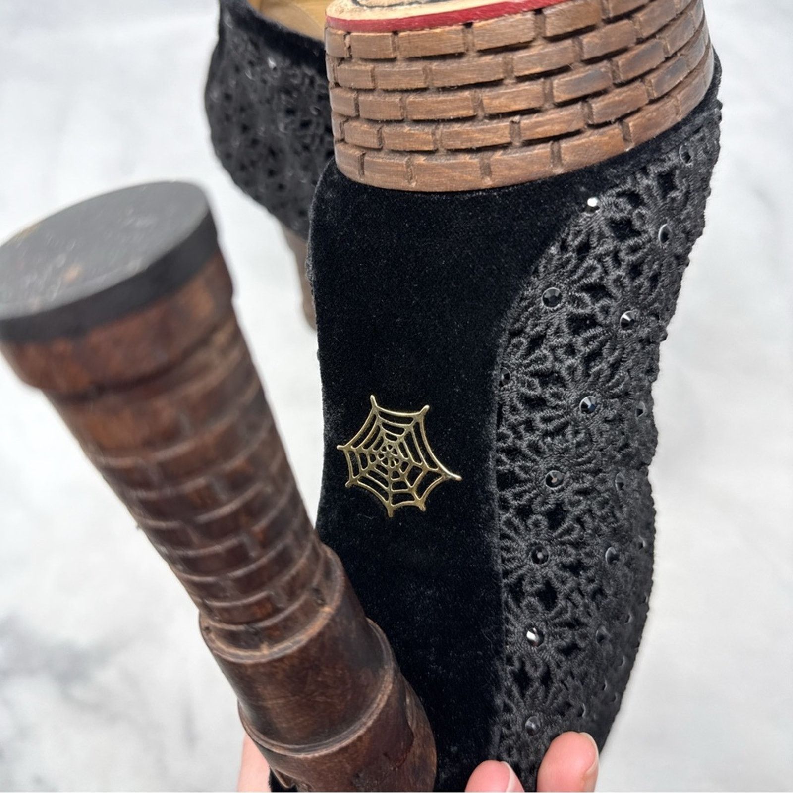 Charlotte Olympia Charlotte Olympia Damsel Castle Tower Crochet Platform Boots Size US 8 / IT 38 - 12 Thumbnail