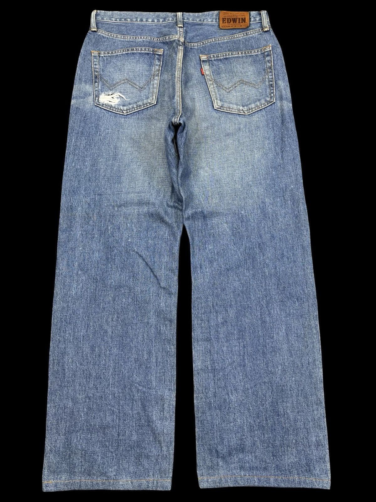 Edwin 💥Baggy💥Rare Edwin Wide Extra Extreme Distressed Denim F956 Size US 34 / EU 50 - 2 Thumbnail