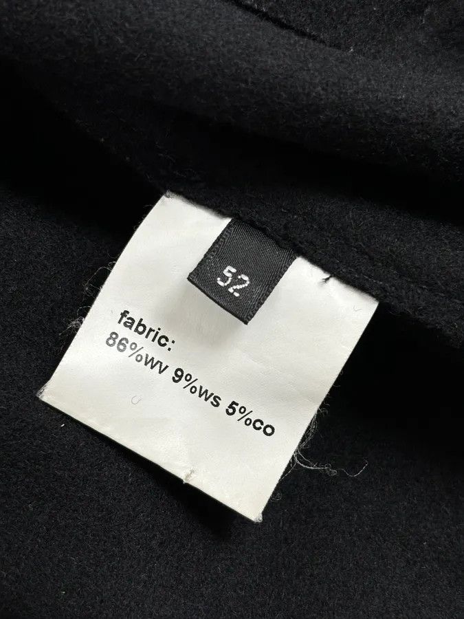 Kris Van Assche 2010s Kris Van Assche Black Wool Double-Breasted Jacket Size US L / EU 52-54 / 3 - 11 Thumbnail