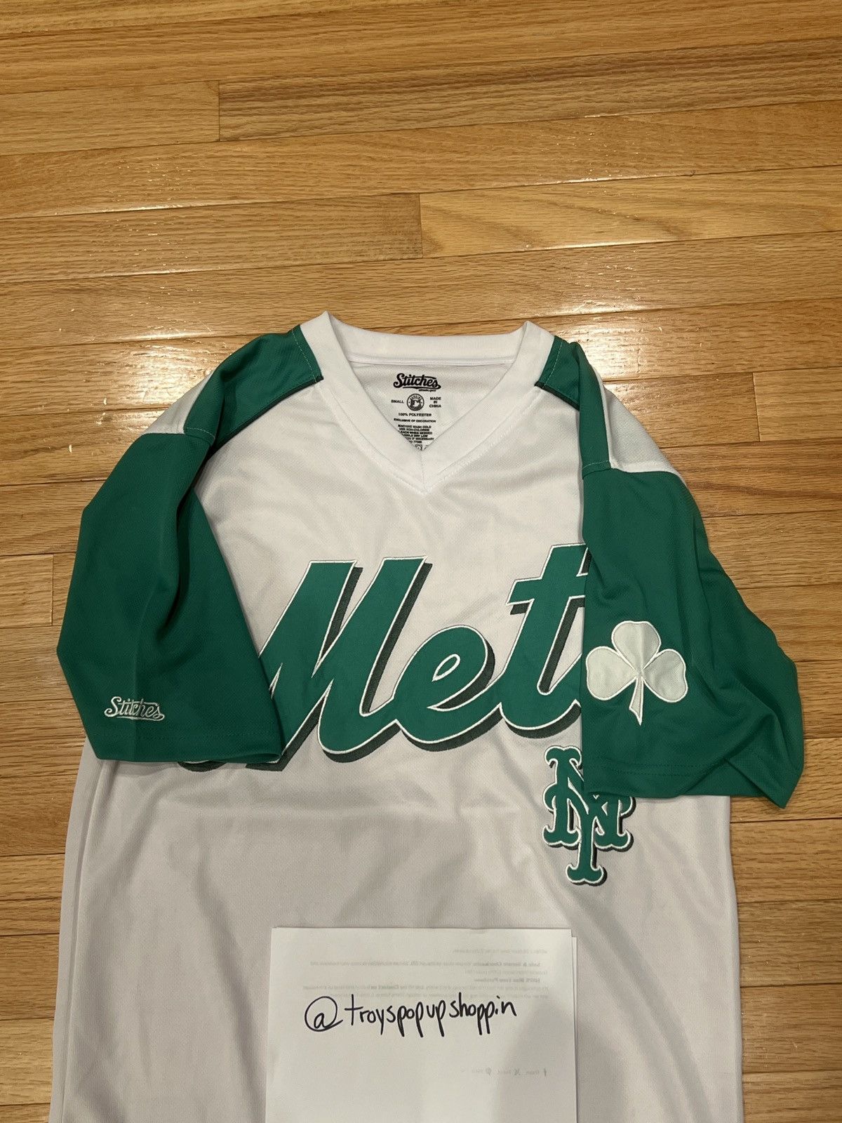 MLB New York Mets St Patrick’s Day Jersey Size US S / EU 44-46 / 1 - 3 Thumbnail