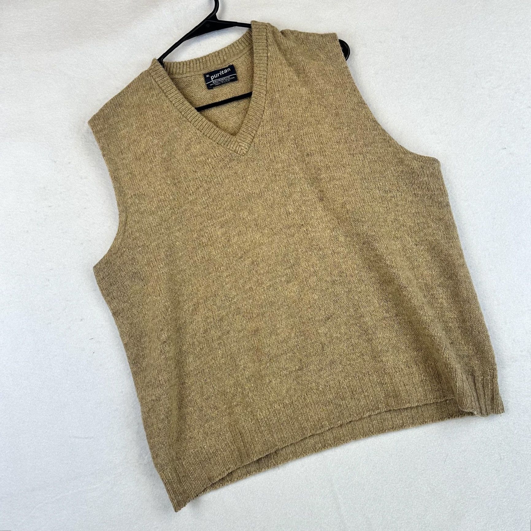 Vintage VINTAGE Puritan Sweater Vest Mens XL Brown Beige Wool Blend Pullover USA 90s Size US XL / EU 56 / 4 - 2 Thumbnail