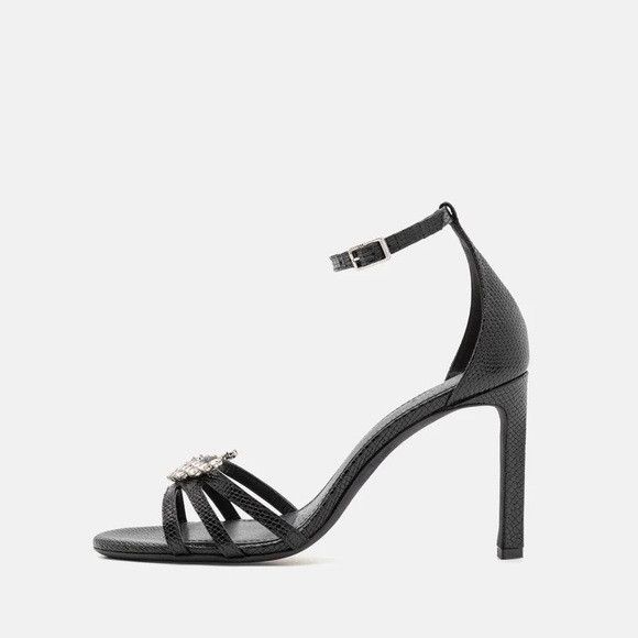 Zadig & Voltaire Amee Wing Embossed Iguana High Heel Sandals