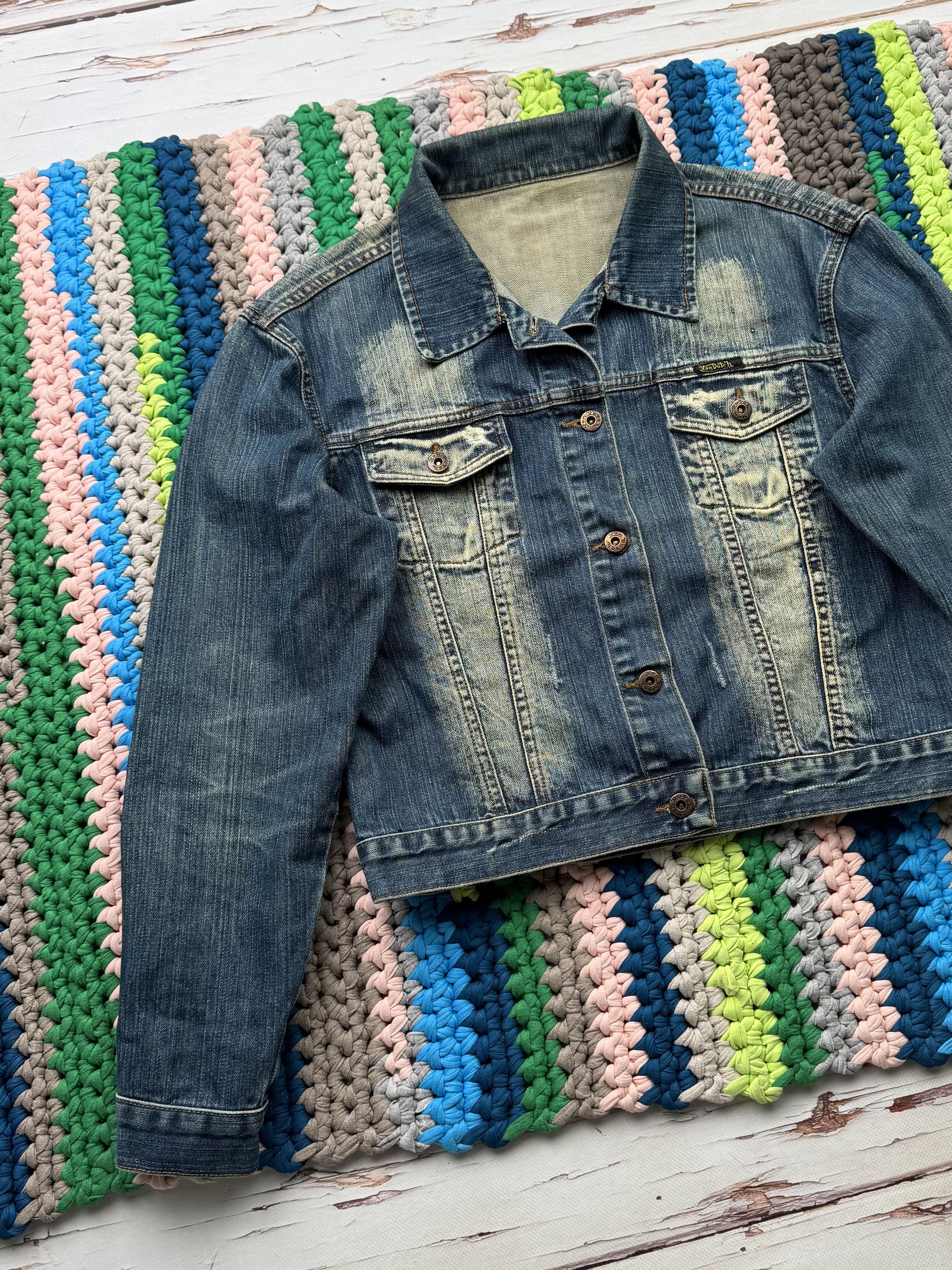 Von Dutch Von Dutch Vintage Cropped Denim Jacket (D10) Size M / US 6-8 / IT 42-44 - 3 Thumbnail