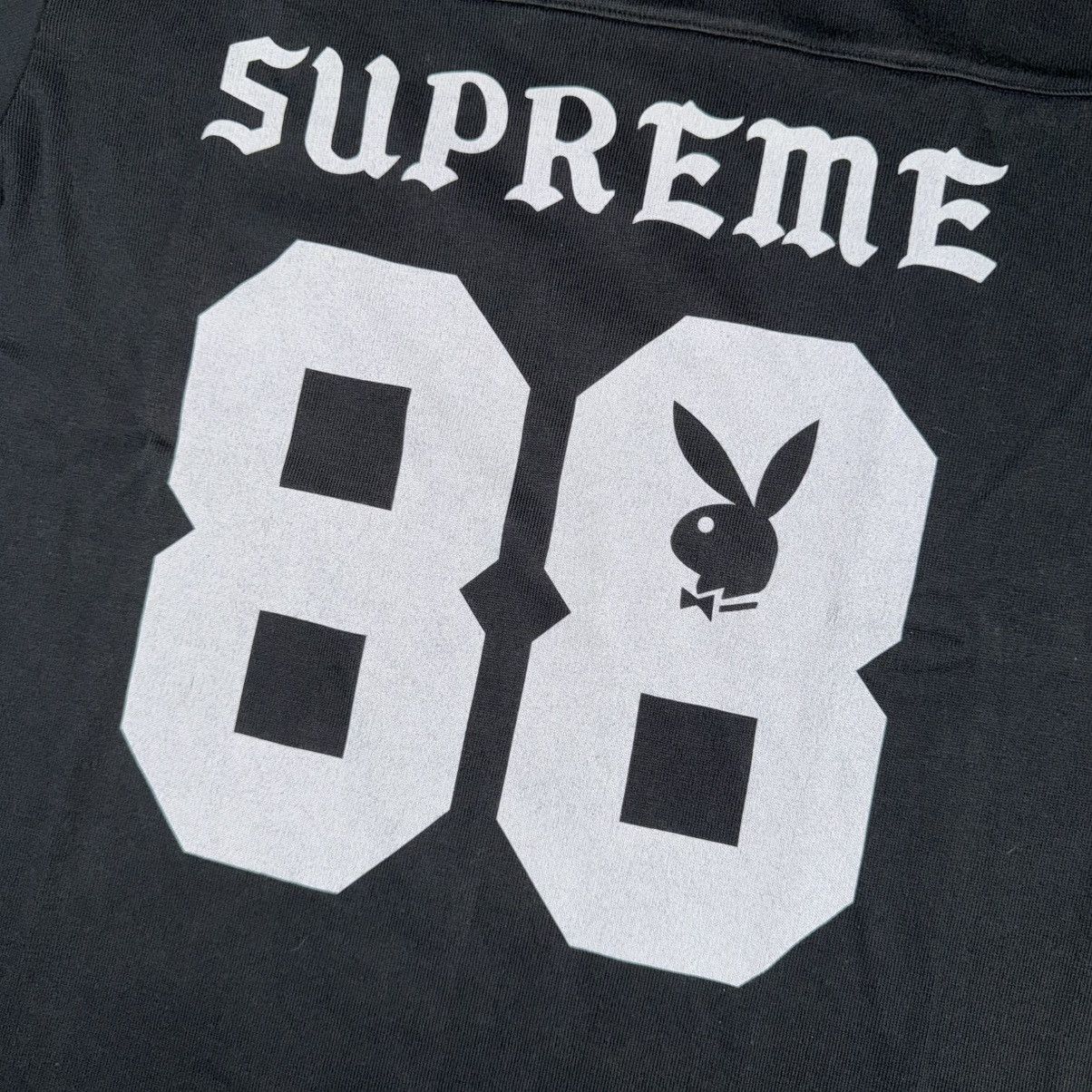 Supreme Supreme x Playboy L/S Football Top (Black) Size US XL / EU 56 / 4 - 3 Thumbnail