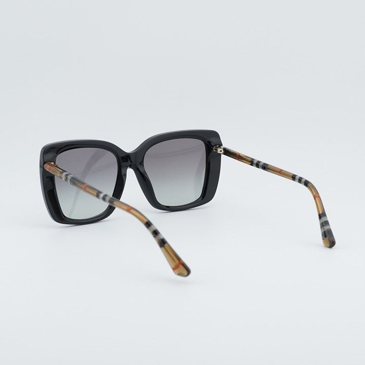 Burberry Burberry BE4456 416111 Sunglasses Black Square Frame, Grey Size ONE SIZE - 10 Thumbnail