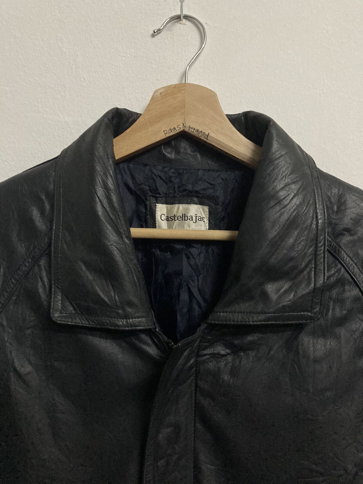 Genuine Leather Vintage Castelbajac Long Leather Jacket Size L Size US L / EU 52-54 / 3 - 7 Thumbnail