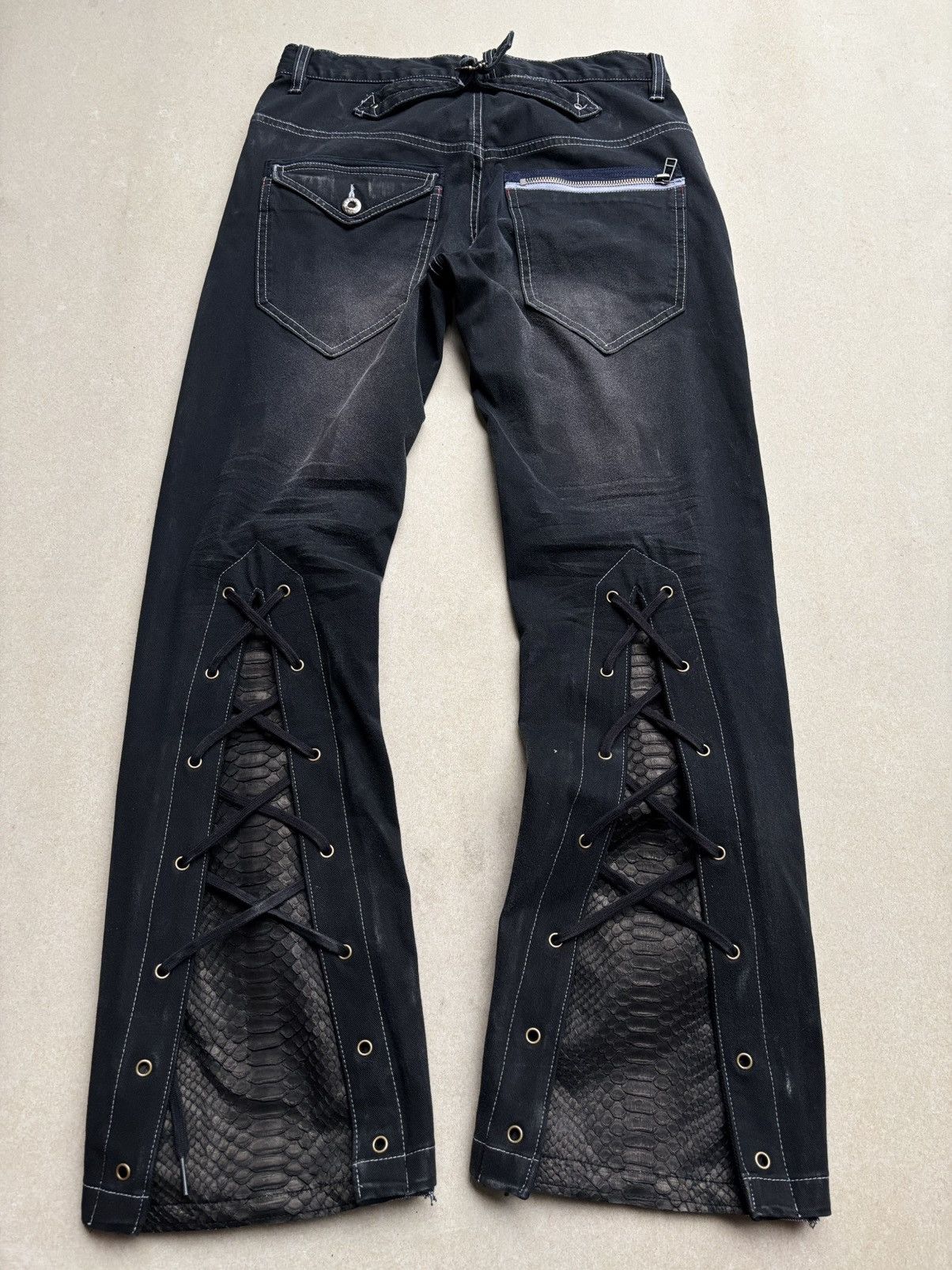semanticdesign SEMANTIC DESIGN lace-up jeans Size US 27 - 4 Thumbnail