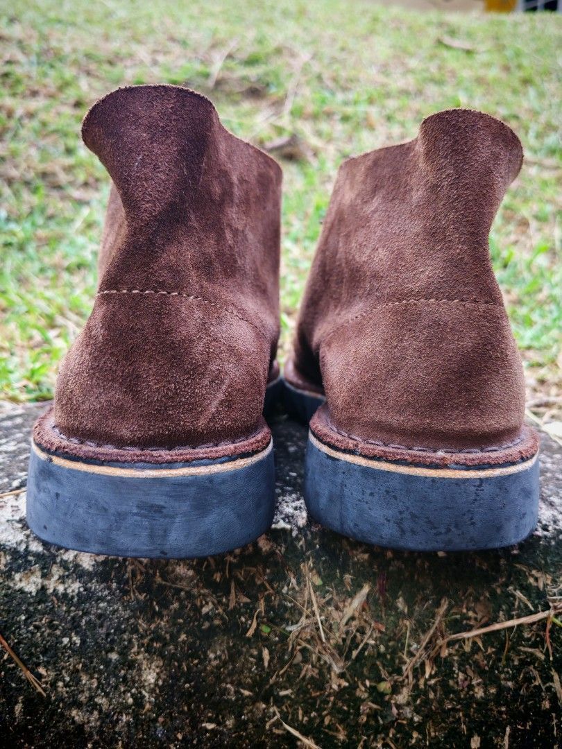 Vintage Rossi 4046 Ripple Sole Suede Boots Brown Size 9 Size US 9 / EU 42 - 2 Thumbnail