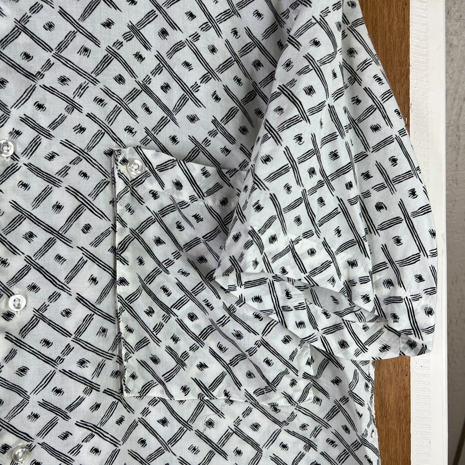 Yves Saint Laurent VINTAGE YSL Shirt Mens Medium White Camp Collar Yves 90s Size US M / EU 48-50 / 2 - 3 Thumbnail