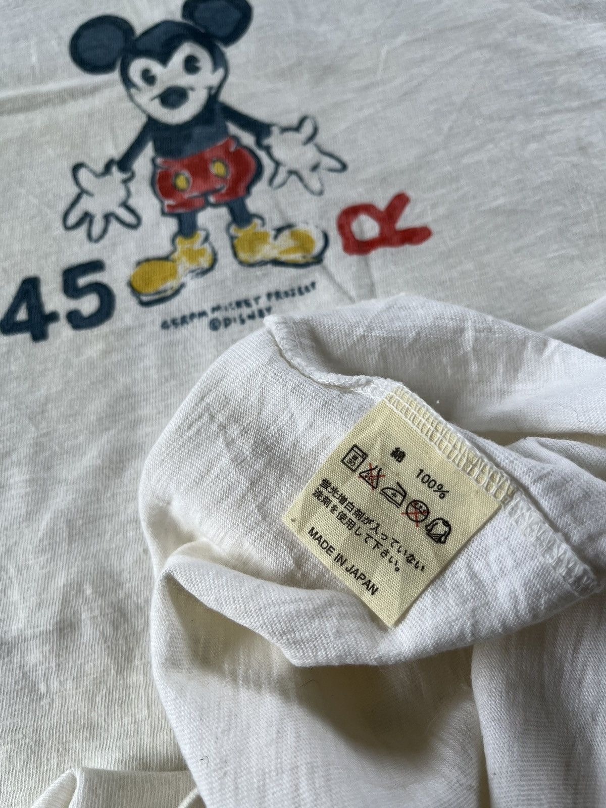 45rpm × Japanese Brand × Mickey Mouse 🔥45 RPM x Mickey Mouse Ringer Tees Japan 🇯🇵 Size US M / EU 48-50 / 2 - 7 Thumbnail