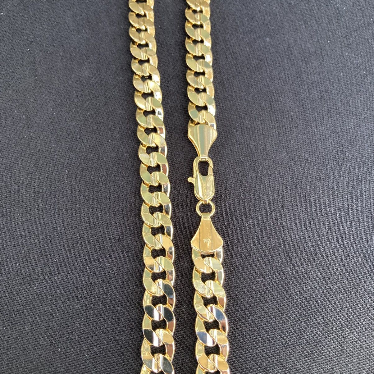 Jewelry Gold Chain Cuban Link Necklace 24in 10mm Size ONE SIZE - 4 Thumbnail
