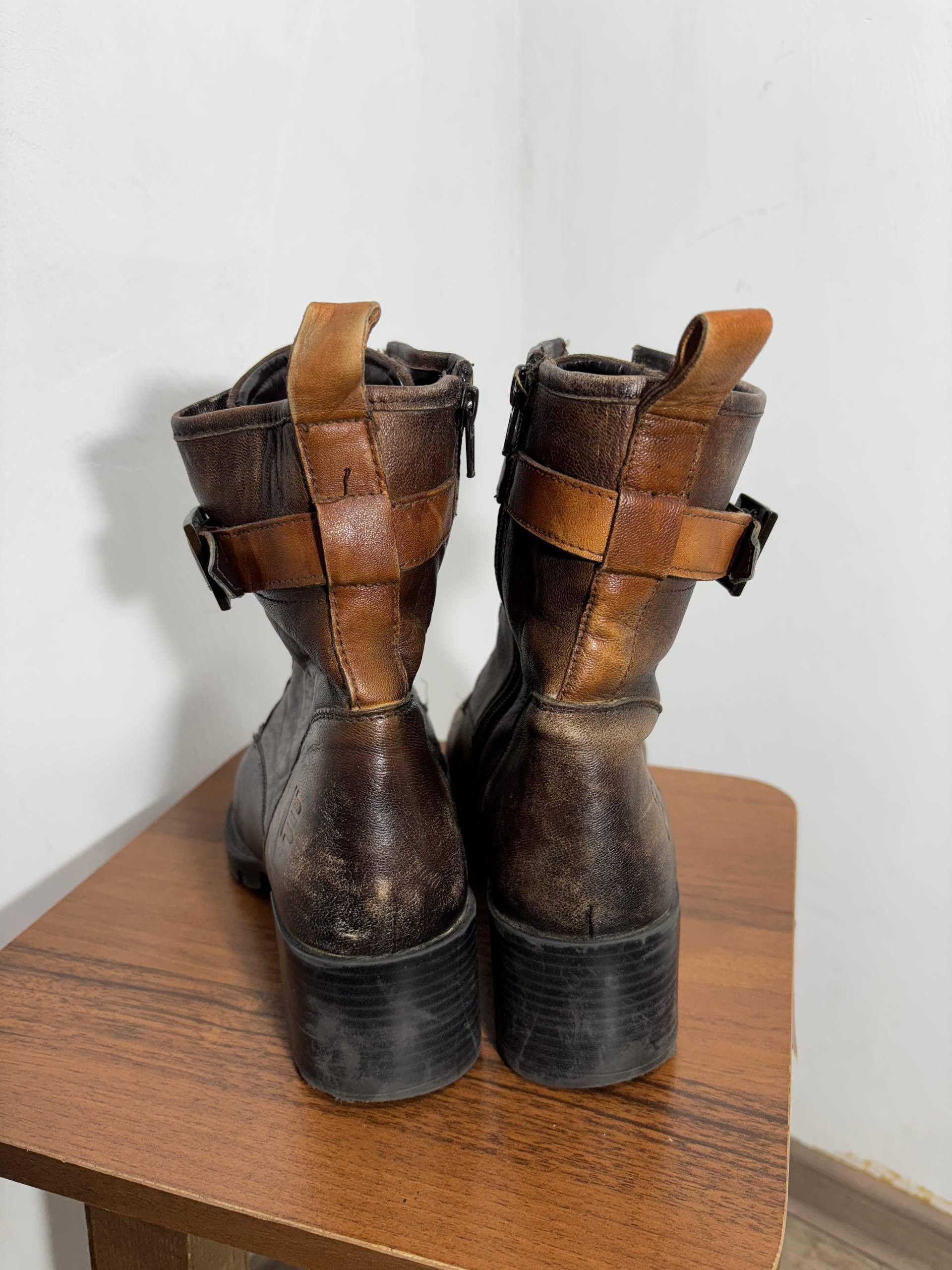 Vintage Vintage Stoned Leather High Boots Size US 9 / IT 39 - 4 Thumbnail