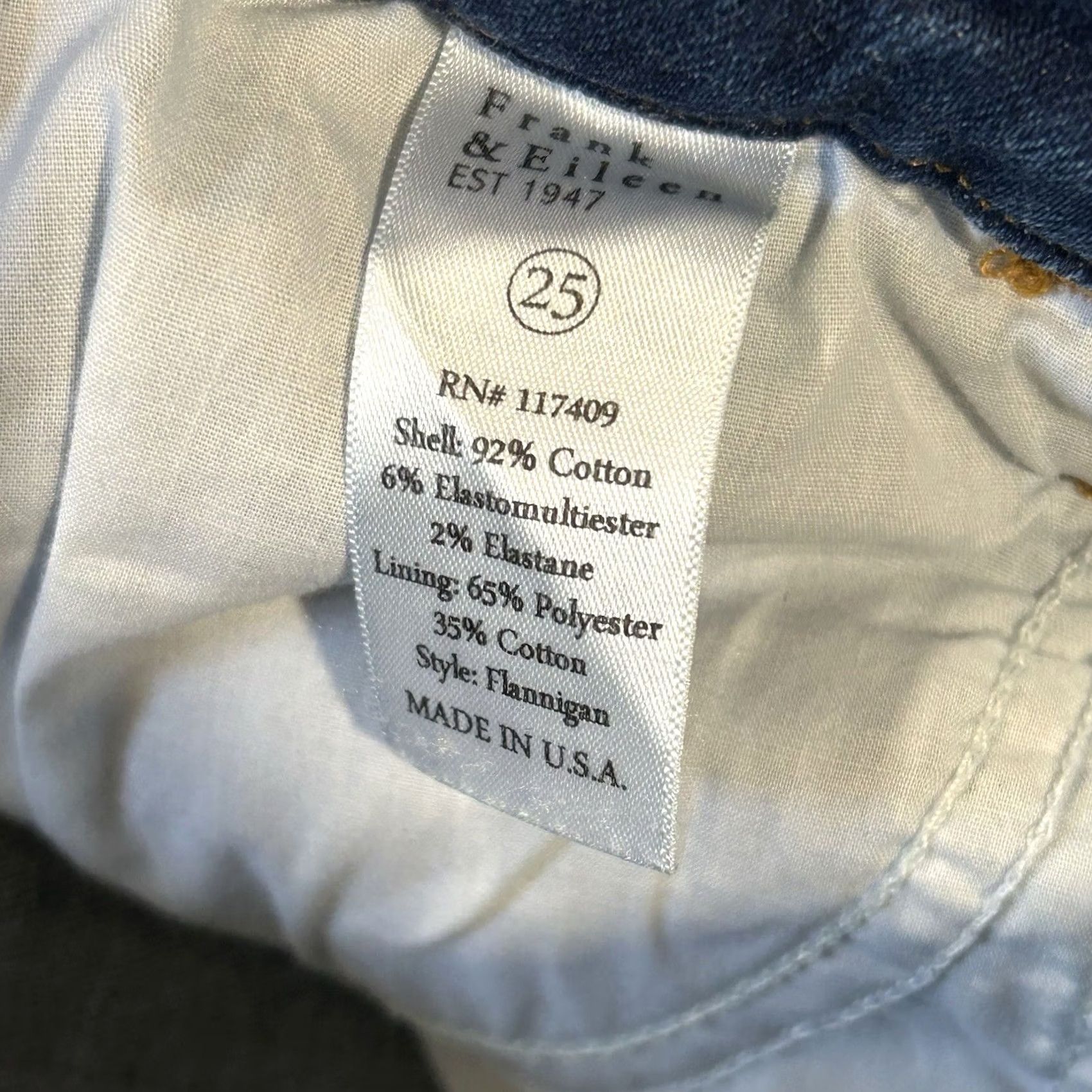Frank & Eileen VINTAGE Frank & Eileen Flannigan Flare Denim Blue Jean Women’s 25 Size 42" / US 20 - 7 Thumbnail