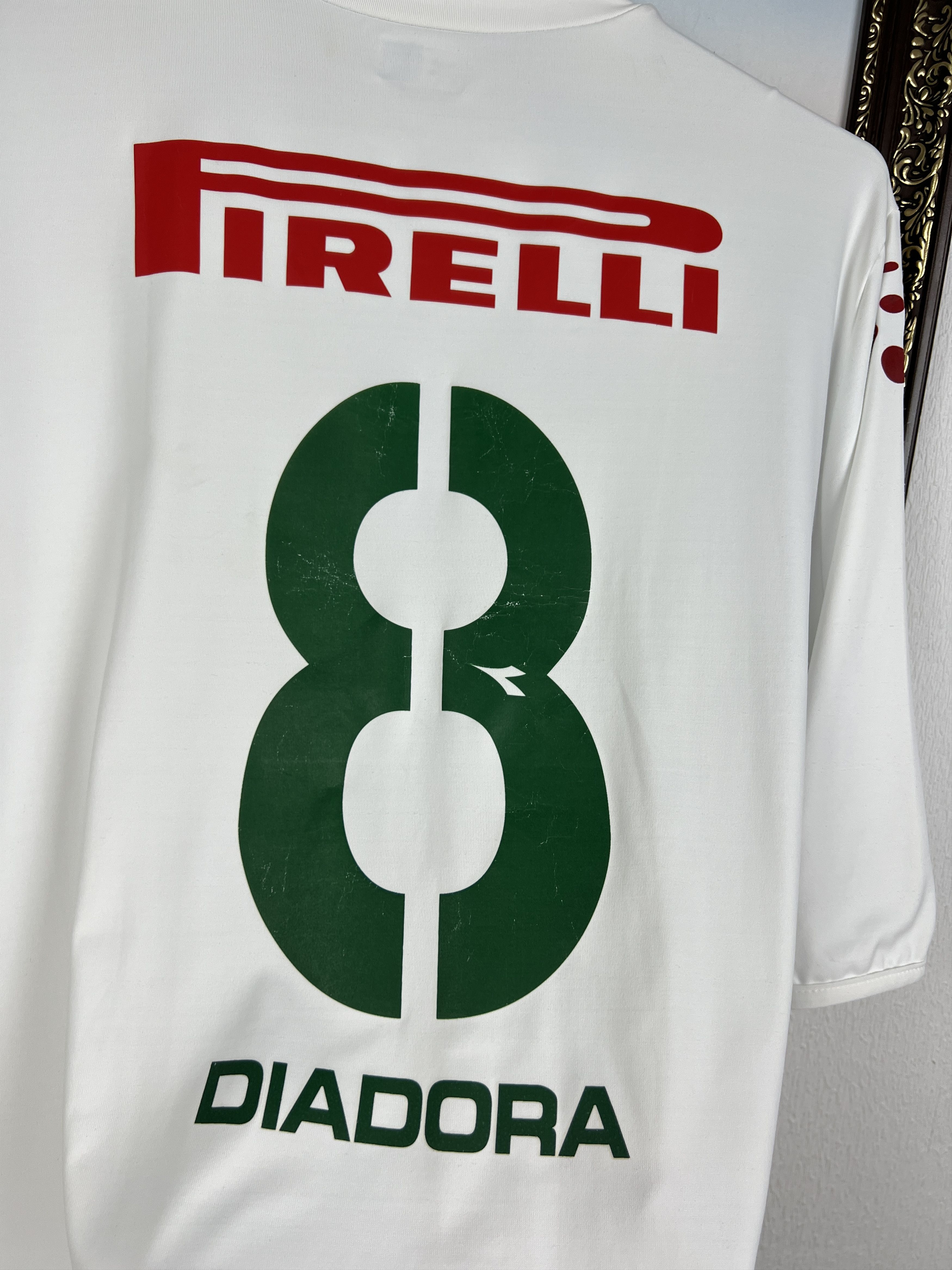 Diadora Palmeiras Away football shirt Soccer Player Issue Jersey Size US XL / EU 56 / 4 - 12 Thumbnail