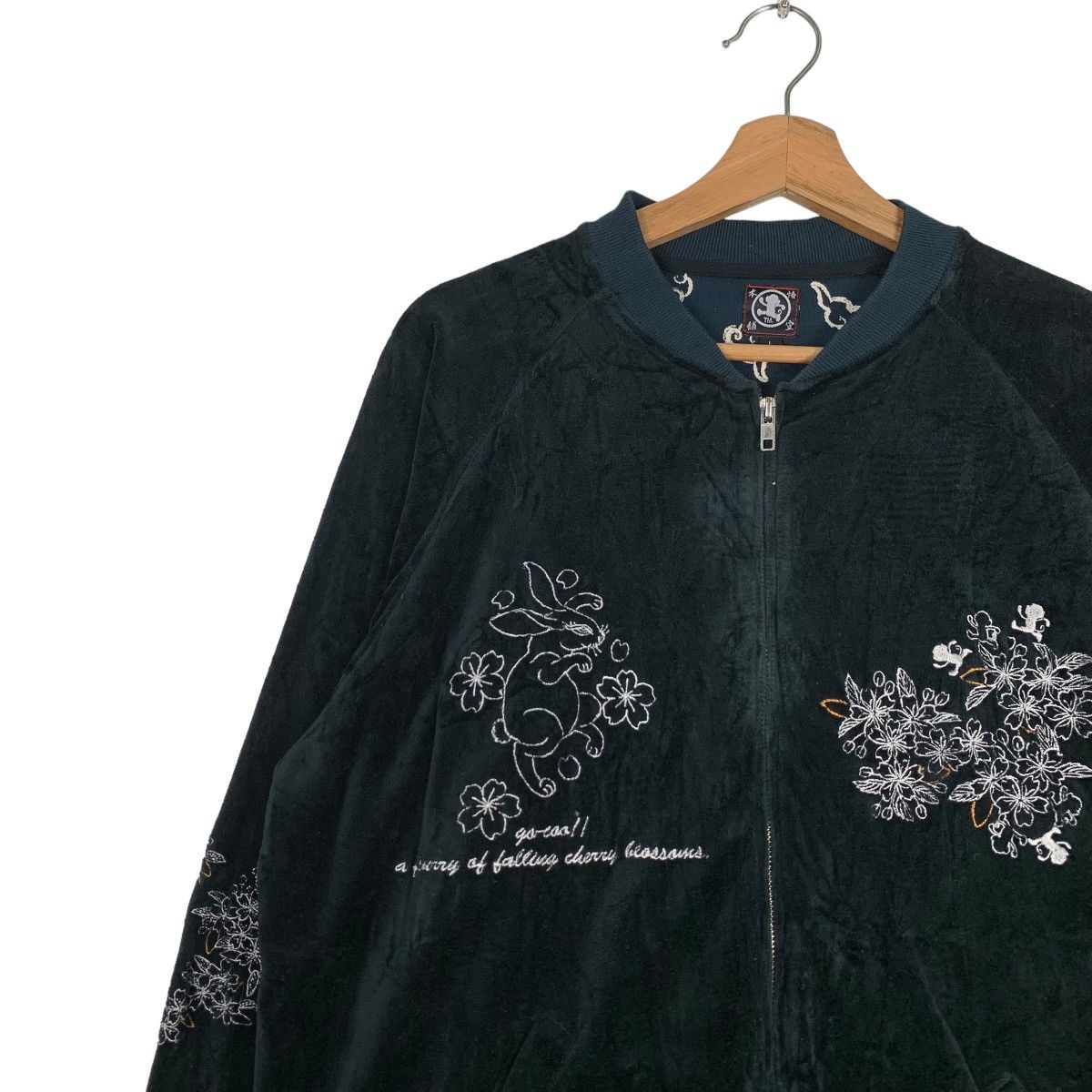 Japanese Brand GO COOL Power's Rock Embroidery Sukajan Jacket #0524-C24 Size US L / EU 52-54 / 3 - 6 Thumbnail