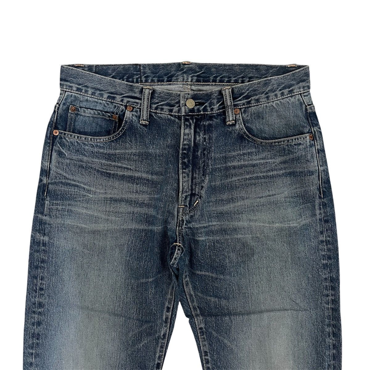 HOLLYWOOD RANCH MARKET Vintage Blue Blue Japan HR Market Jeans Non Selvedge Denim Size US 34 / EU 50 - 3 Thumbnail