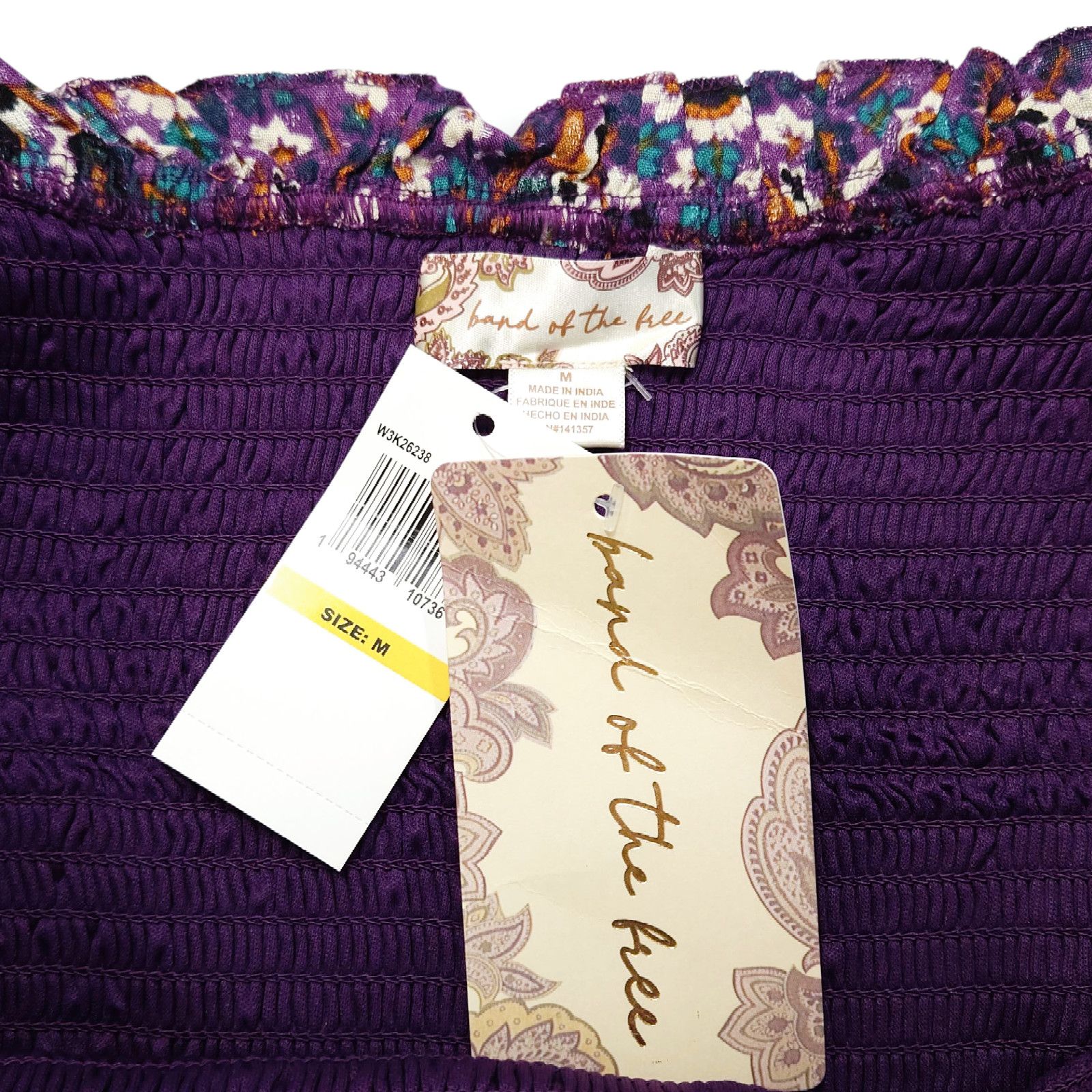 Other NWT Band of the Free Agathe Floral Smocked Top Sz. M [8-10] Size M / US 6-8 / IT 42-44 - 8 Thumbnail