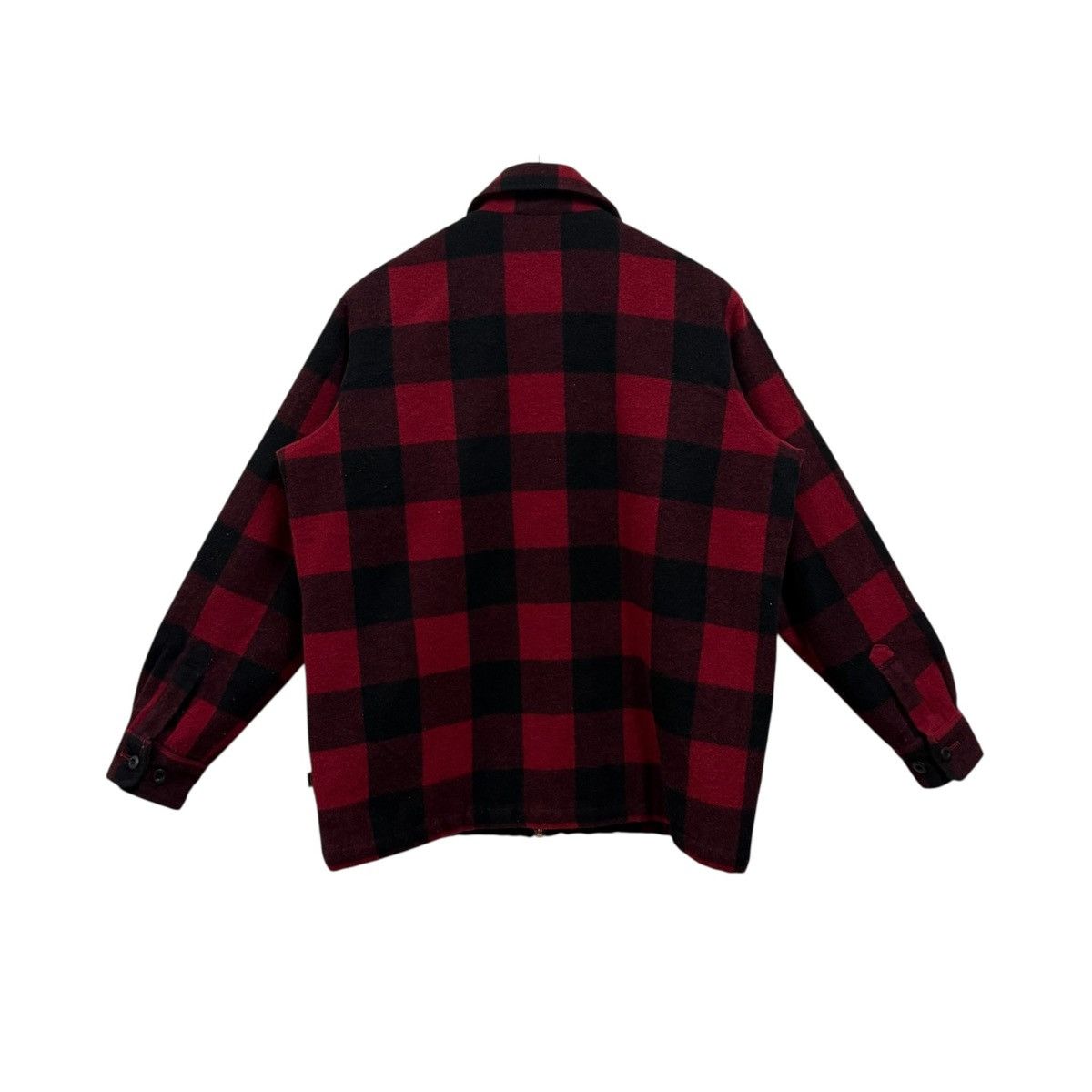 Japanese Brand Rock Hard Survival Checked Plaid Zipper Jacket Size US XL / EU 56 / 4 - 2 Thumbnail