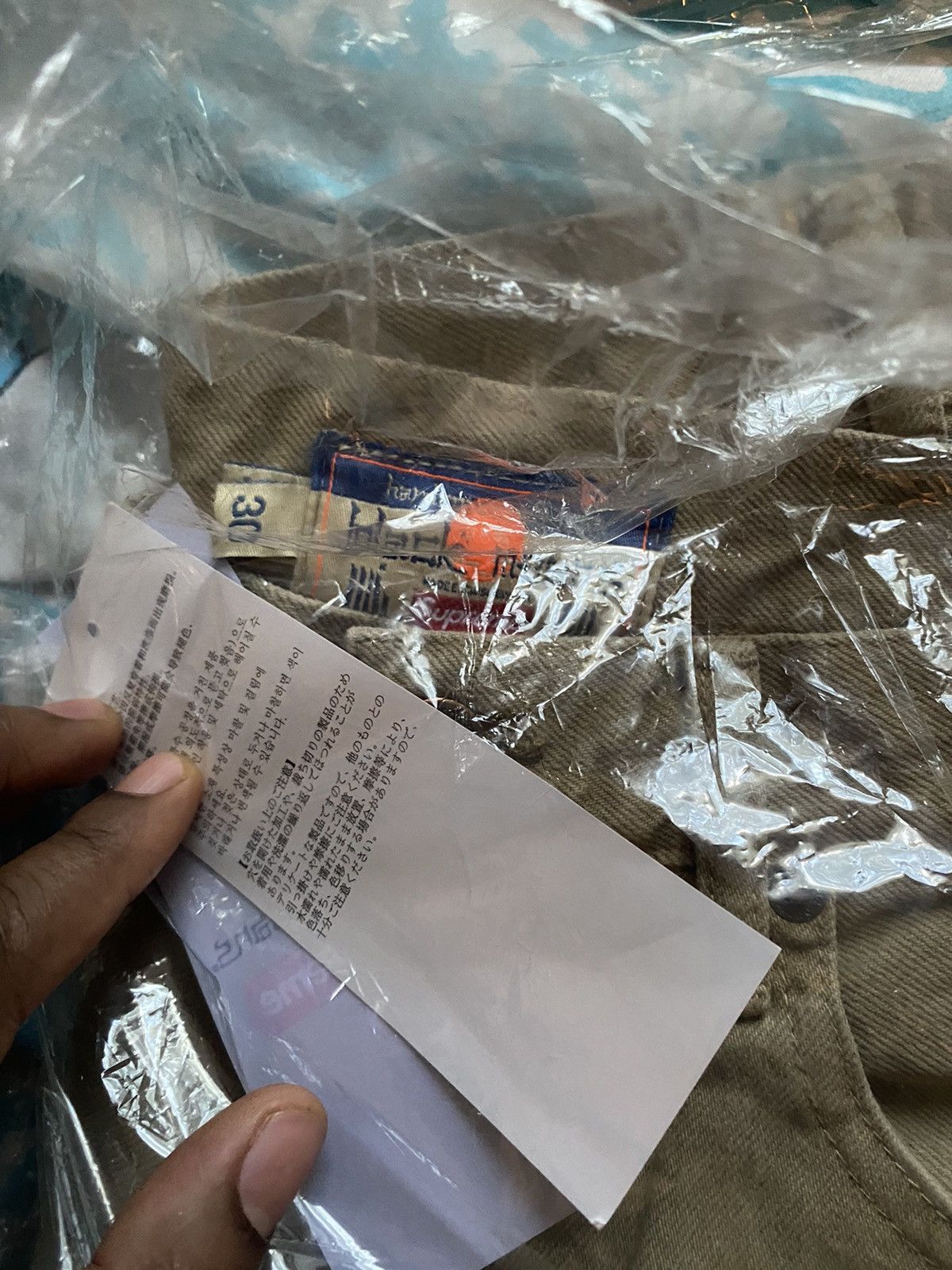 Blackmeans × Supreme Supreme Blackmeans Mended Loose Fit Jeans Dirty Tan 30 Size US 30 / EU 46 - 8 Thumbnail