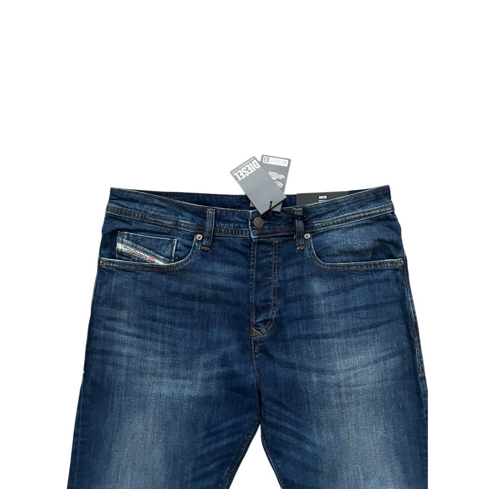 Diesel Diesel Mens Buster Tapered Jeans RB062 Blue $225 Size 32/30 Size US 32 / EU 48 - 2 Thumbnail