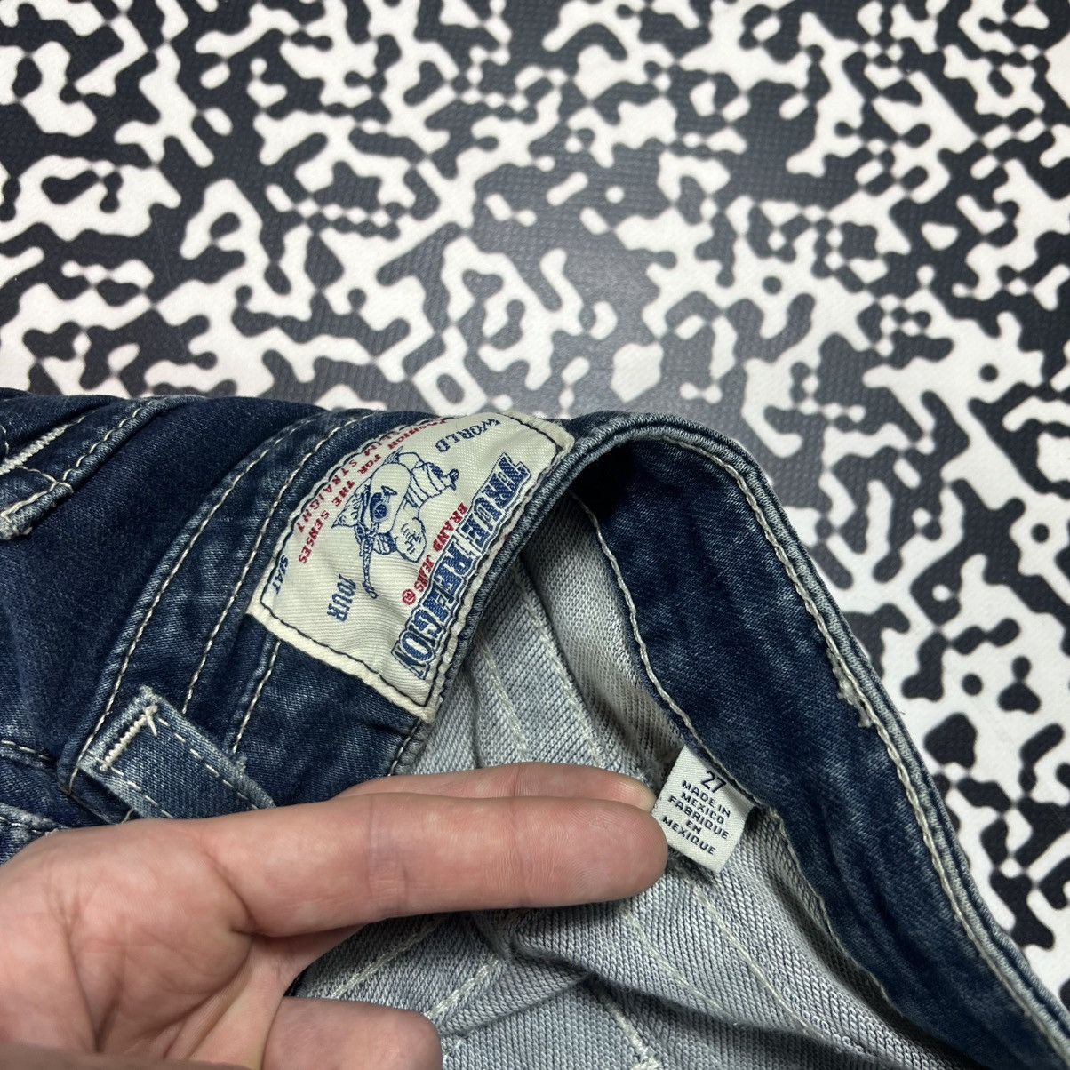 True Religion Vintage Y2K True Religion Japanese Jeans Chief Style 90s Size 27" / US 4 / IT 40 - 14 Thumbnail