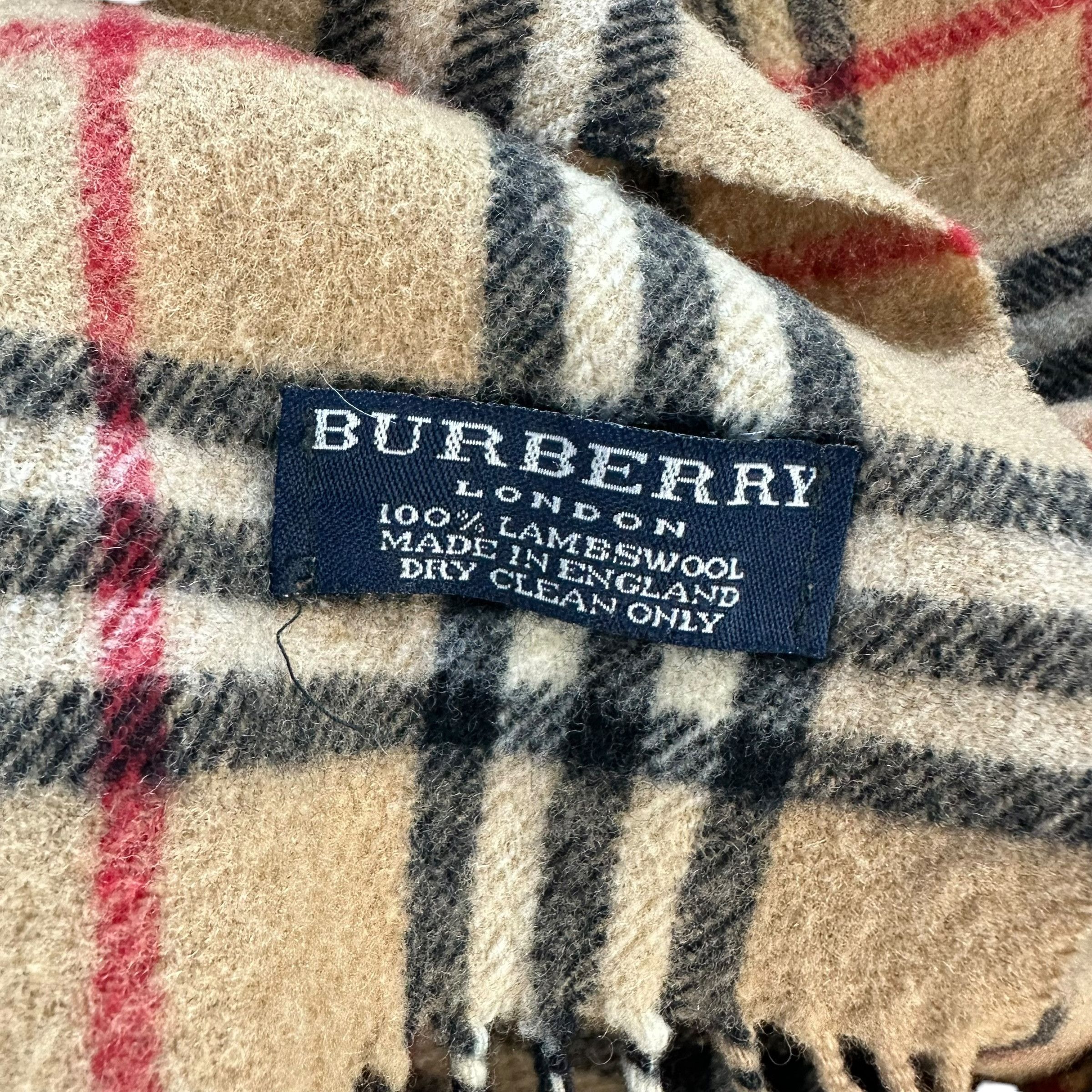 Burberry 90's BURBERRY Nova Check Muffler Neckwear Scarf #A68-1643 Size ONE SIZE - 5 Thumbnail