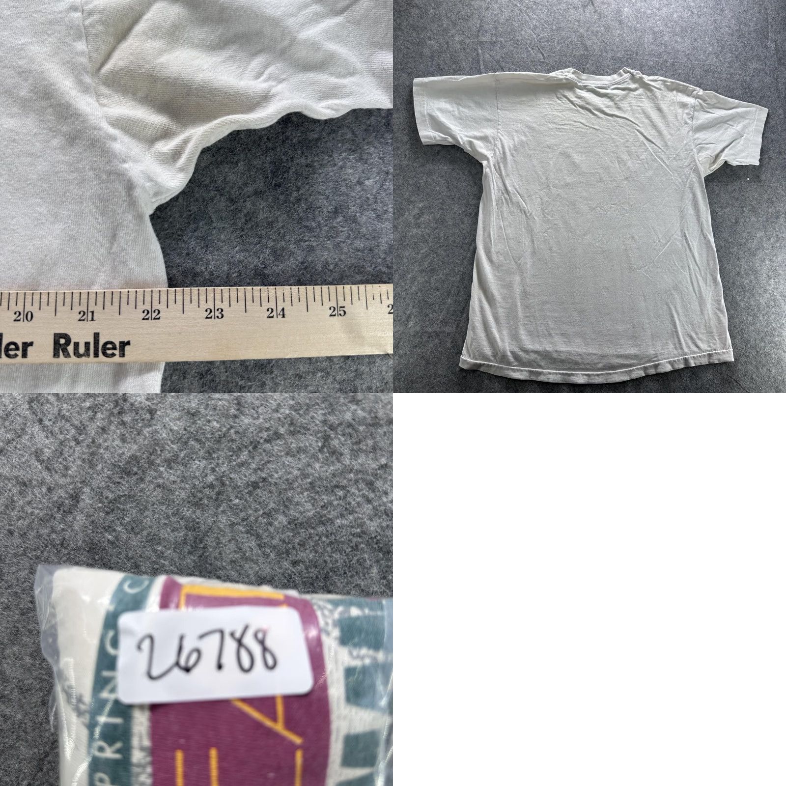 Fruit Of The Loom VINTAGE Fruit of the Loom Shirt Mens XL White 90s Farm Bureau Graphic Print Crew Neck Cotton Country Mens Size US XL / EU 56 / 4 - 8 Thumbnail