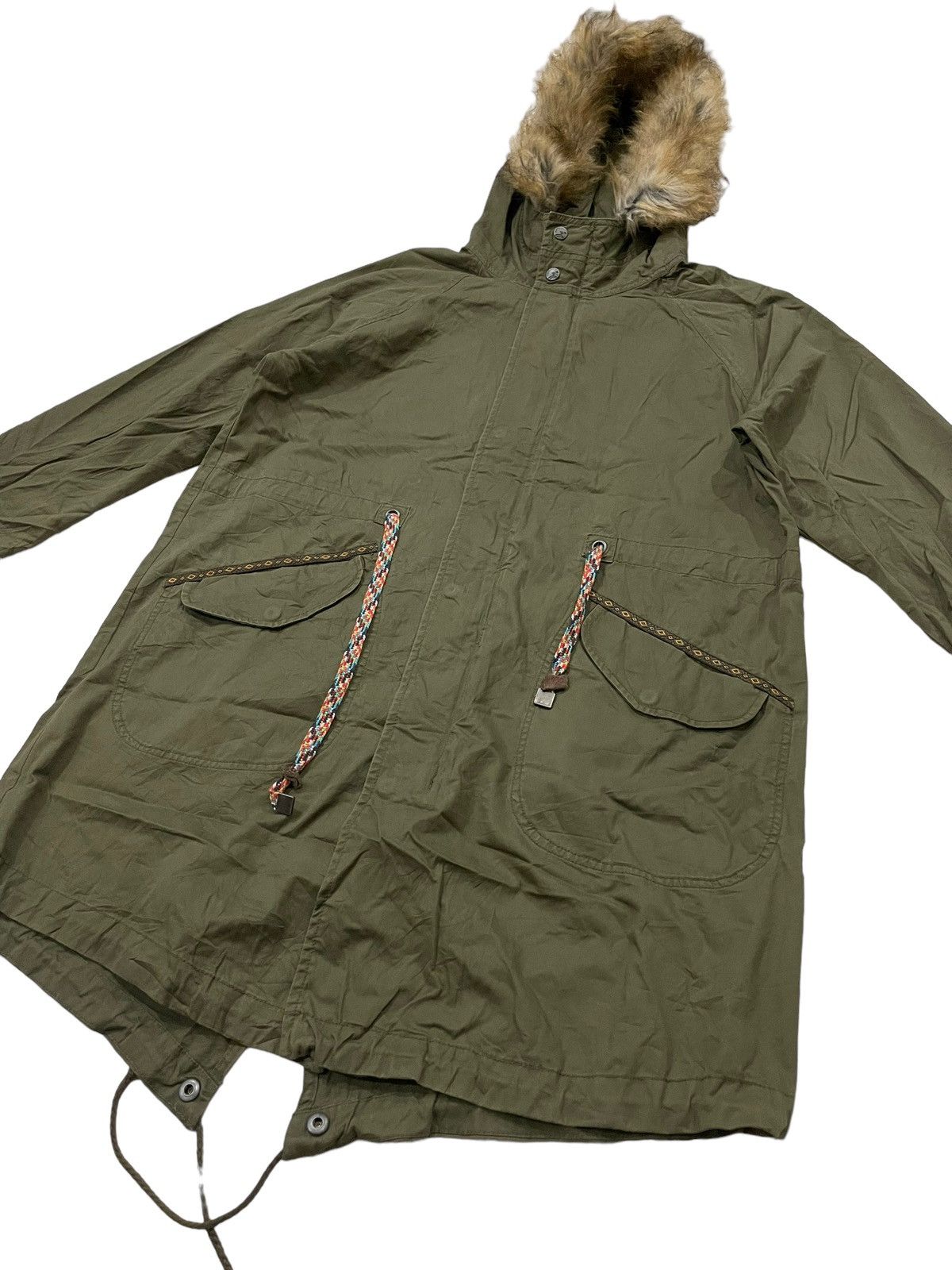 Beauty Beast Titicaca Faux Fur Hood Bondage Punk Parka Jacket Size US L / EU 52-54 / 3 - 3 Thumbnail
