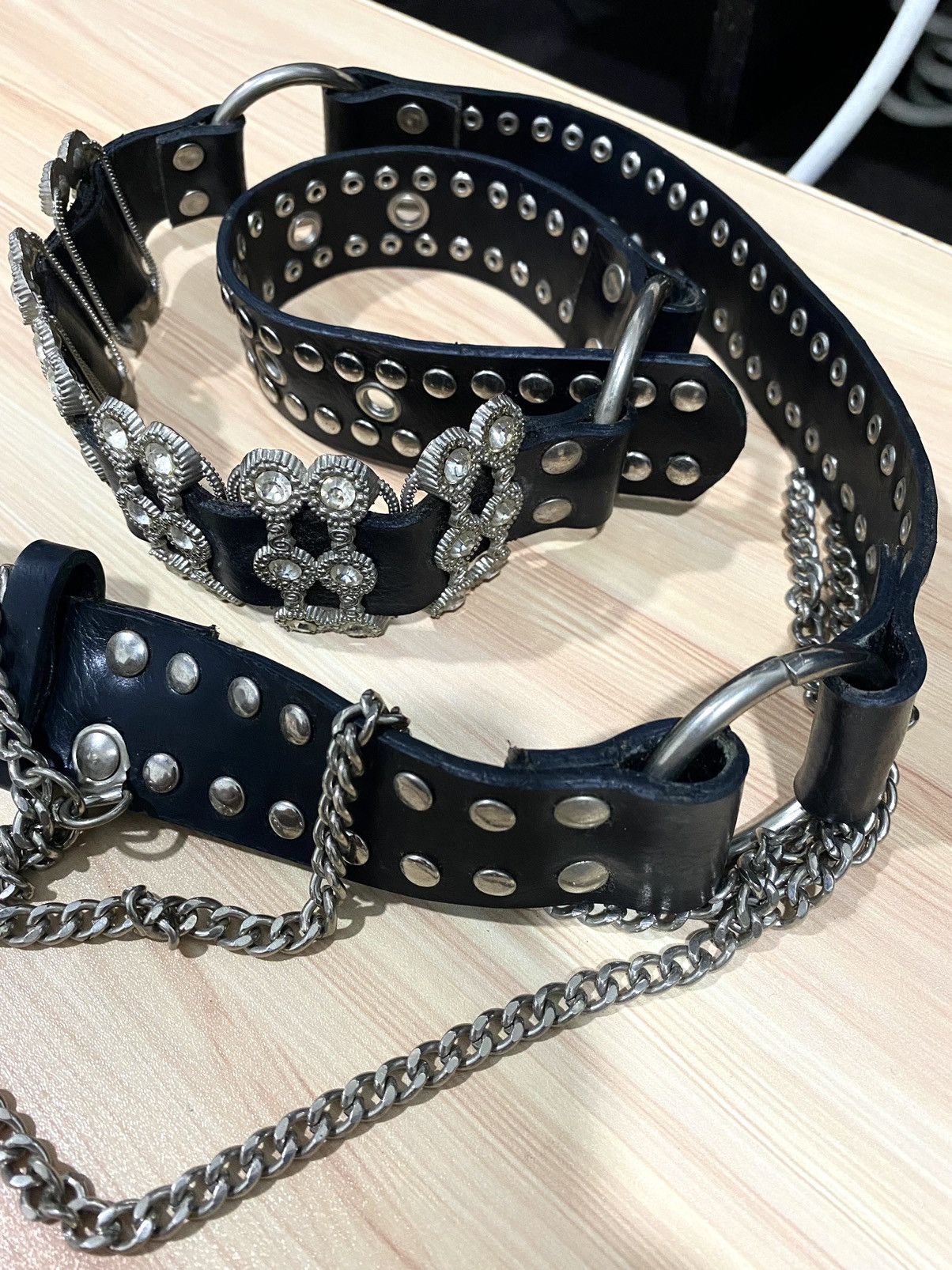 Japanese Brand 🔥SALE🔥Studded Gothic Bondage Belt inspired BB SIMON Size ONE SIZE - 9 Thumbnail