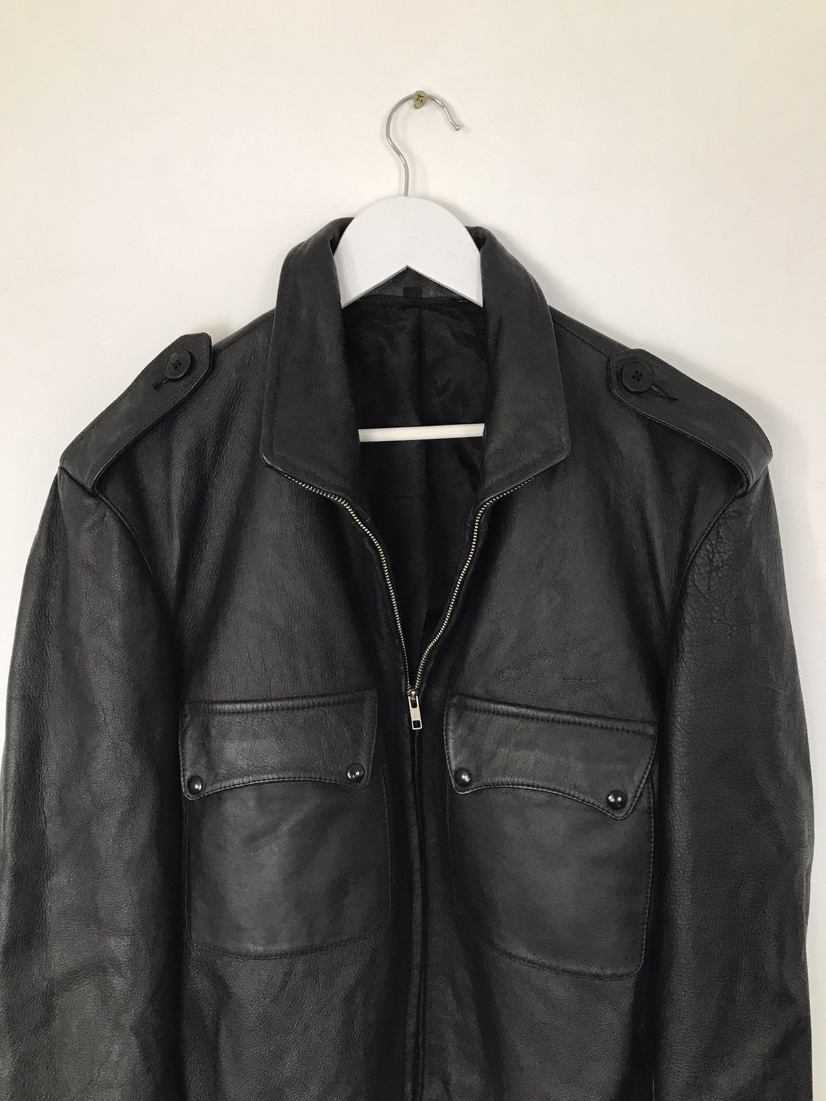 Vintage R.G.A Reportage Real Leather Flying Zip Up Jacket,Bomber Size US M / EU 48-50 / 2 - 5 Thumbnail