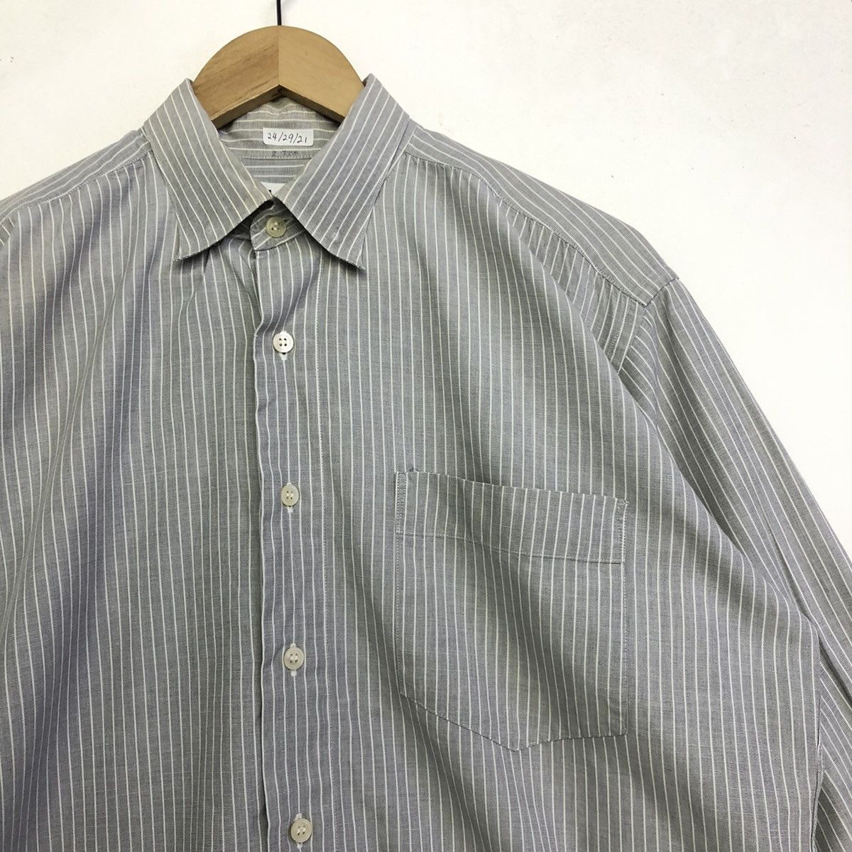 Issey Miyake × Japanese Brand × Vintage Vintage Issey Miyake IM product Stripe Button Shirt Size US M / EU 48-50 / 2 - 5 Thumbnail