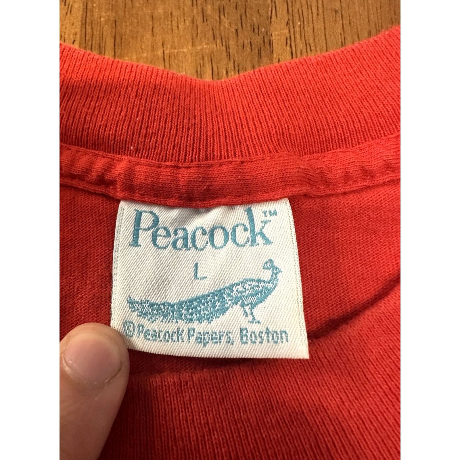 Vintage VINTAGE Worlds Greatest Dad T Shirt Fits Medium Peacock Papers Single Stitch 90s Red Mens Size US M / EU 48-50 / 2 - 3 Thumbnail
