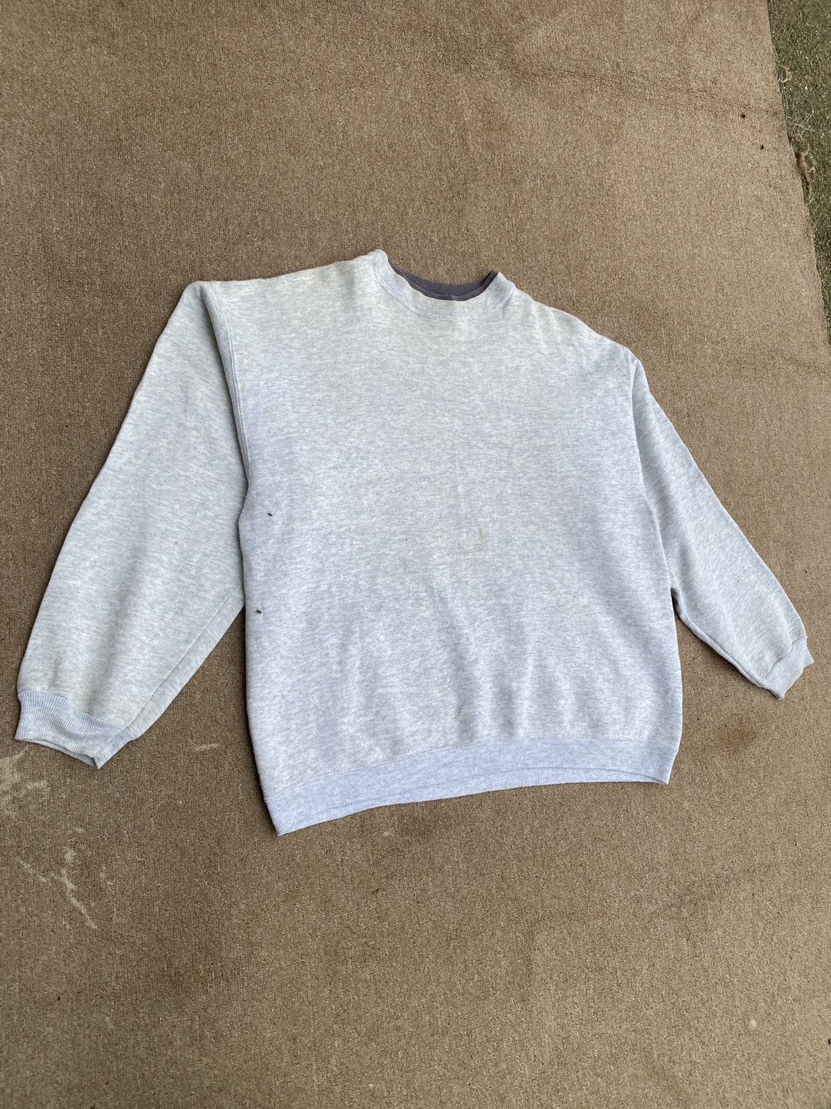 Hanes × Vintage Vintage hanes plain crewneck sweatshirt Size US L / EU 52-54 / 3 - 4 Thumbnail
