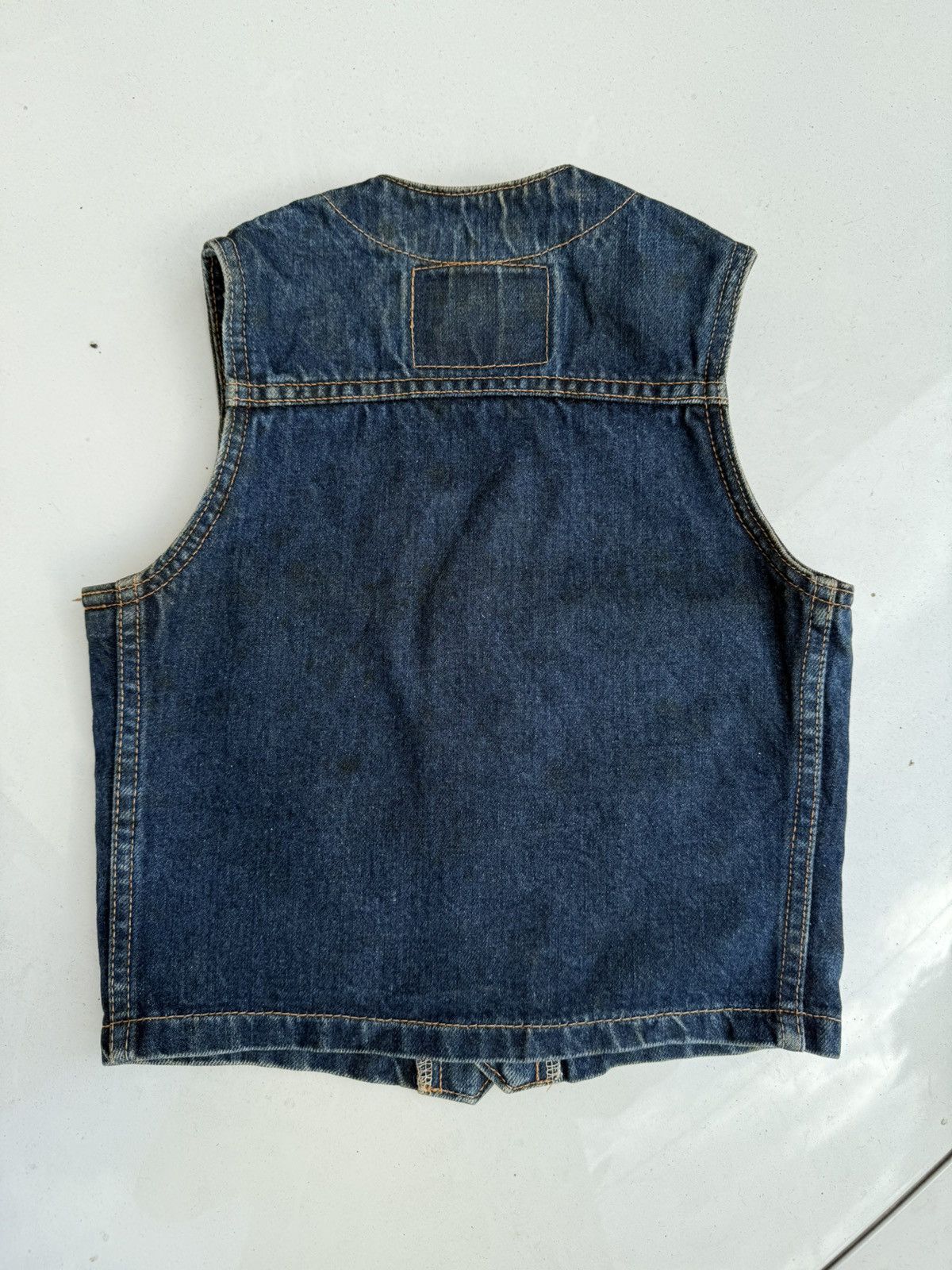Vintage Vintage RARE 70s BOBSON Long Horn Toddler Denim Vest Size US XXS / EU 40 - 2 Thumbnail