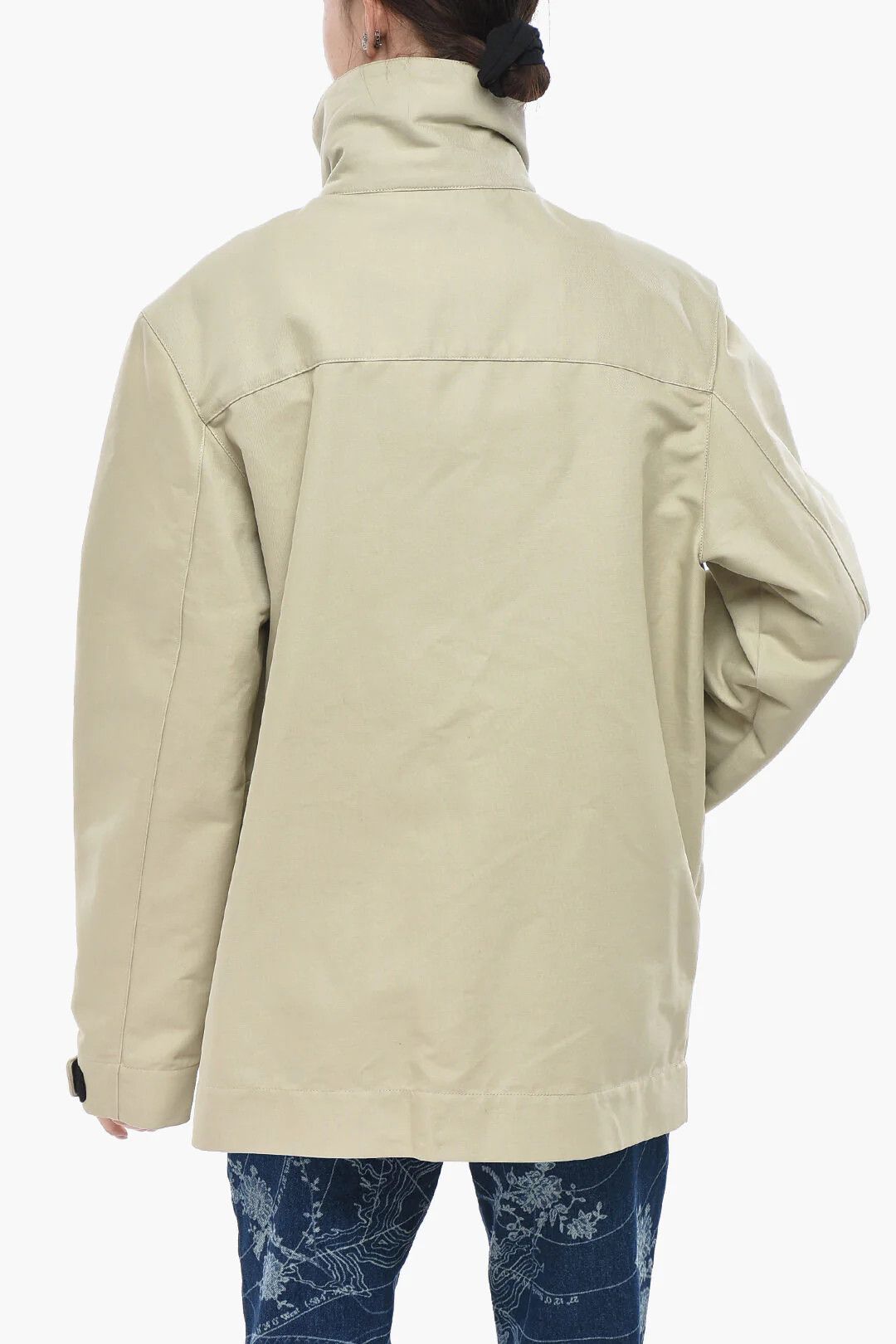Off-White og1mm0426 Cotton-Twill Track Jacket in Beige Size S / US 4 / IT 40 - 2 Thumbnail