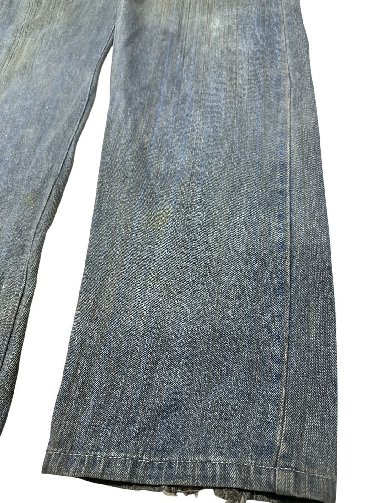 Kapital Blue Stripe Indigo Multipocket Baggy Denim Flip The scrips. Size US 36 / EU 52 - 3 Thumbnail