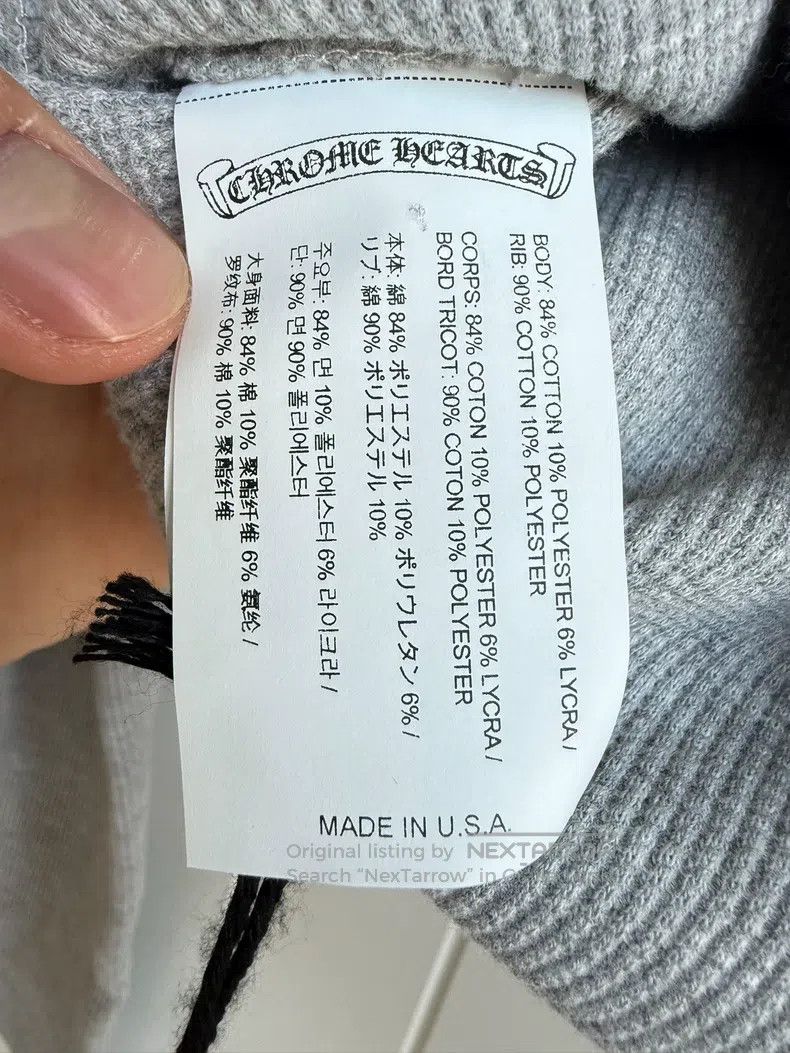 Chrome Hearts Chrome Hearts Size S Grey Waffle Embroidered Long Sleeve Size S / US 4 / IT 40 - 5 Thumbnail