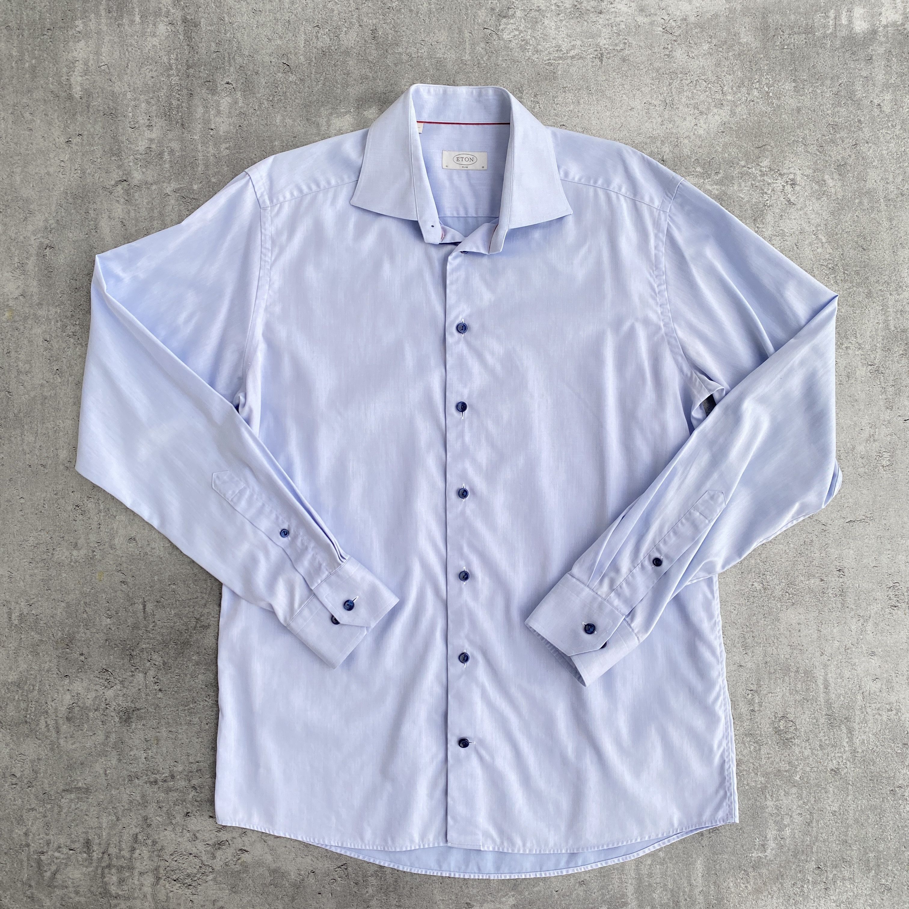 Eton Eton blue shirt - M Size US M / EU 48-50 / 2 - 1 Thumbnail