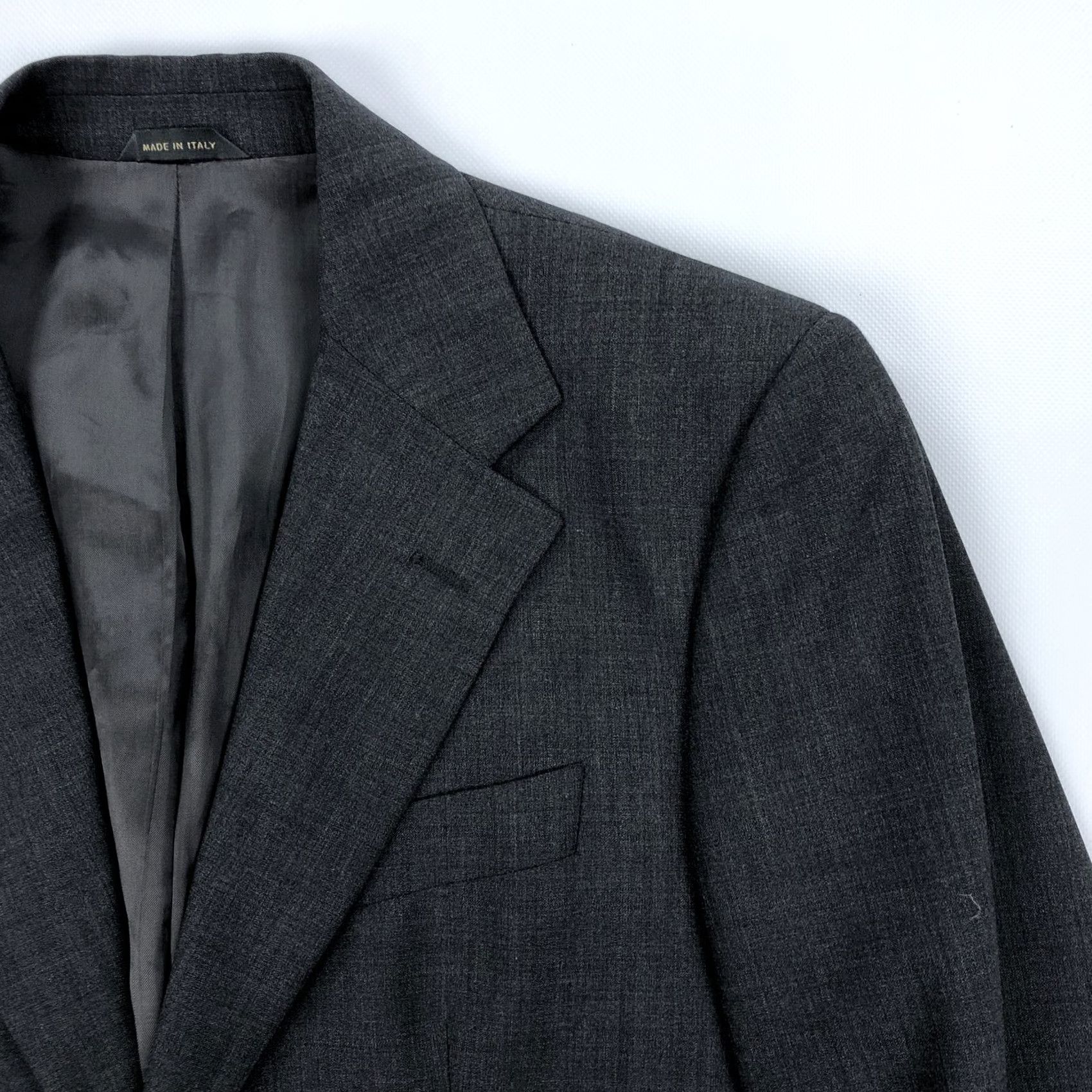 Banana Republic Banana Republic Men's 38R Suit Jacket Wool Blend Charcoal Gray 2 Piece Notch Lapel Single Breasted 40in Chest Regular Vintage? No (Y2K) Size 38R - 3 Thumbnail