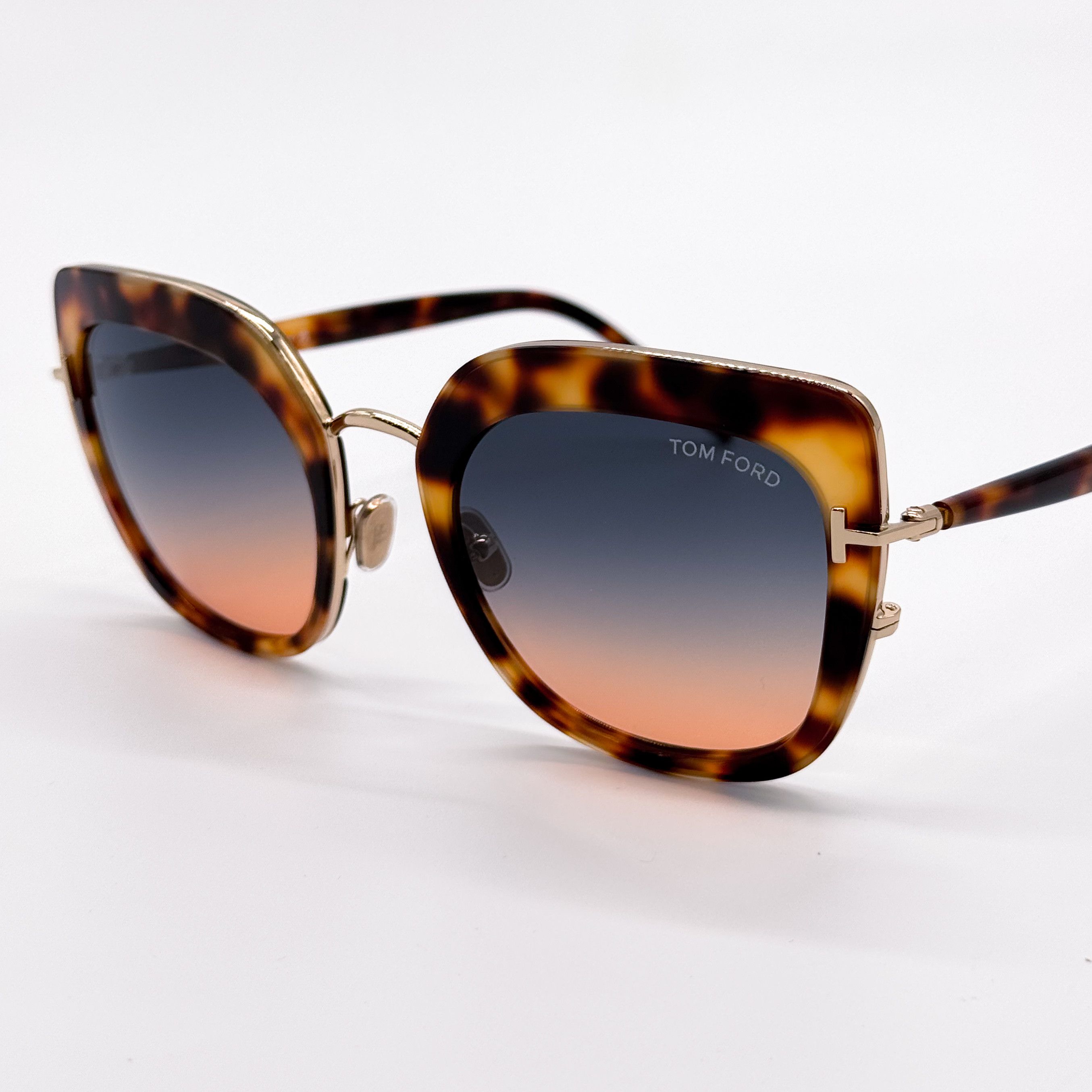 Tom Ford NEW TOM FORD VIRGINIA TF945 53P SUNGLASSES FT0945/S HAVANA Size ONE SIZE - 5 Thumbnail
