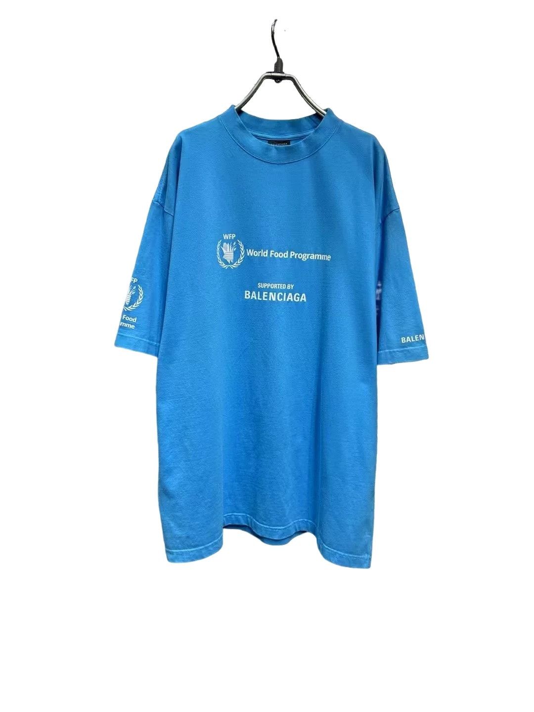 Balenciaga Balenciaga x WFP Logo T-Shirt Blue XL Size US XL / EU 56 / 4 - 1 Thumbnail