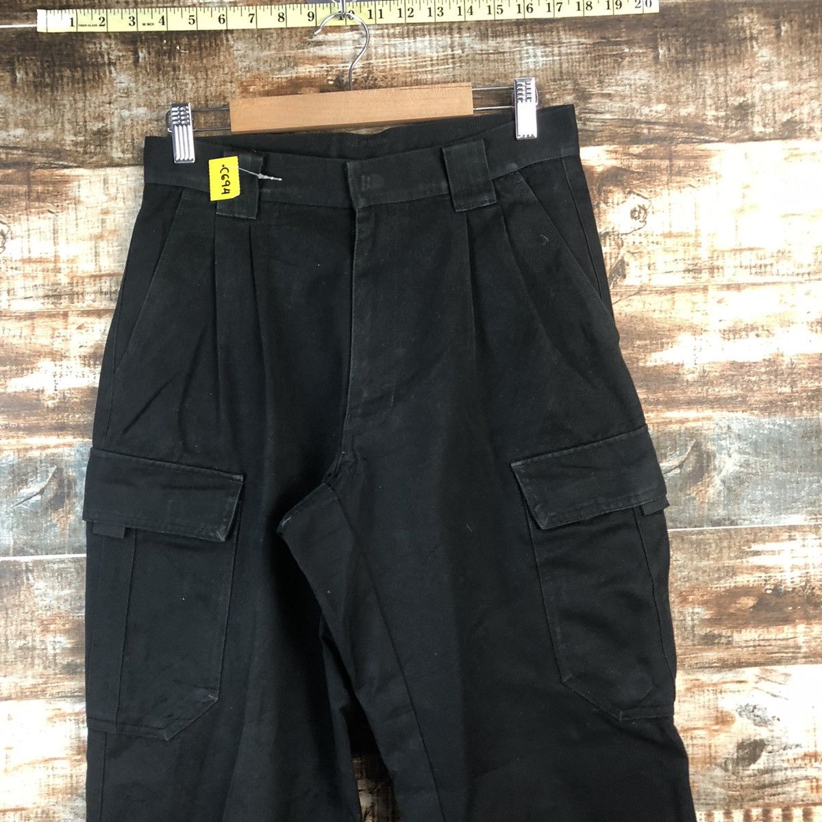Japanese Brand DL Japanese Brand Black Cargo Multipocket Pants #C694 Size US 28 / EU 44 - 4 Thumbnail