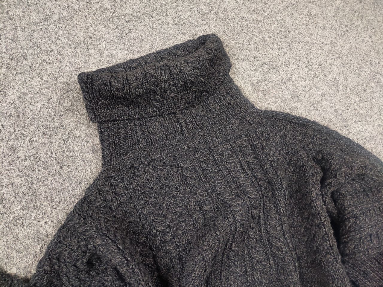 Carraig Donn Carraig Donn Ireland Merino Wool Knit turtleneck poncho Size ONE SIZE - 7 Thumbnail