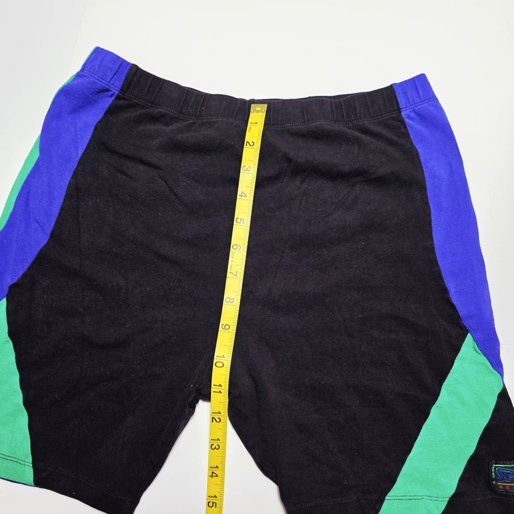 Spalding VINTAGE Spalding Women’s Biker Gym Athletic Shorts Black Green Purple Retro 80s/90s 2XL Women’s Athletic Shorts Elastic Waist Biker Theme Mens? Size 40" / US 18 - 5 Thumbnail