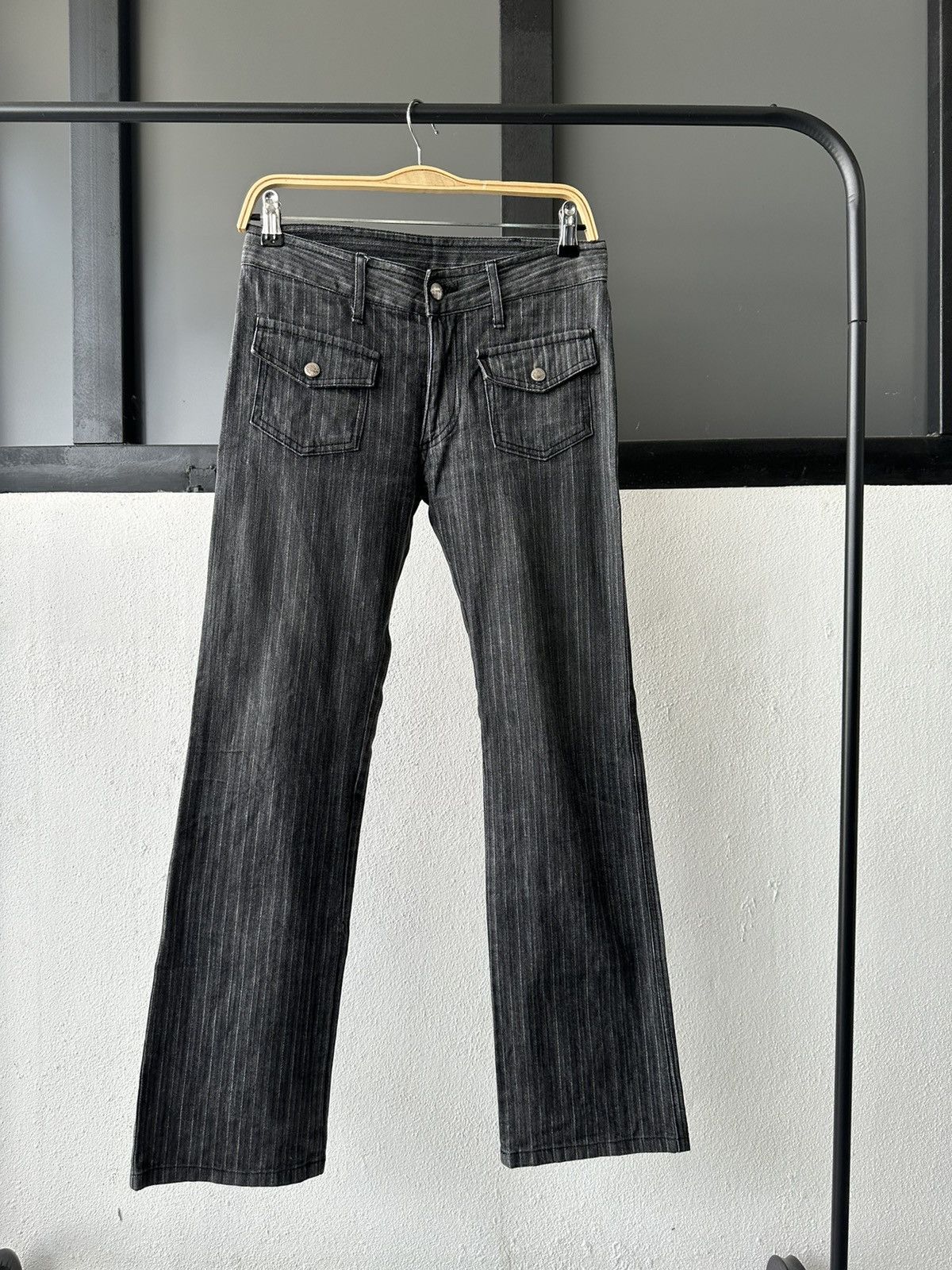 00's Katharine Hamnett 4 pocket Wabash stripe denim