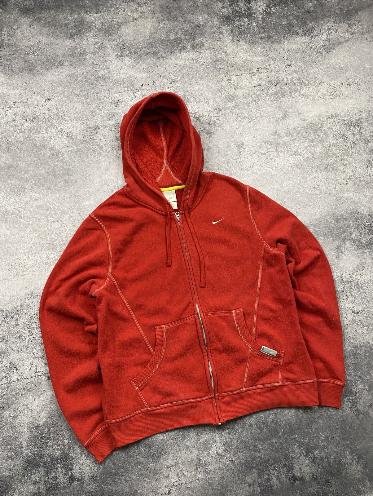 Nike Vintage Y2K Nike Zip Up Hoodie Swoosh Logo Streetwear 90s Size L / US 10 / IT 46 - 2 Thumbnail
