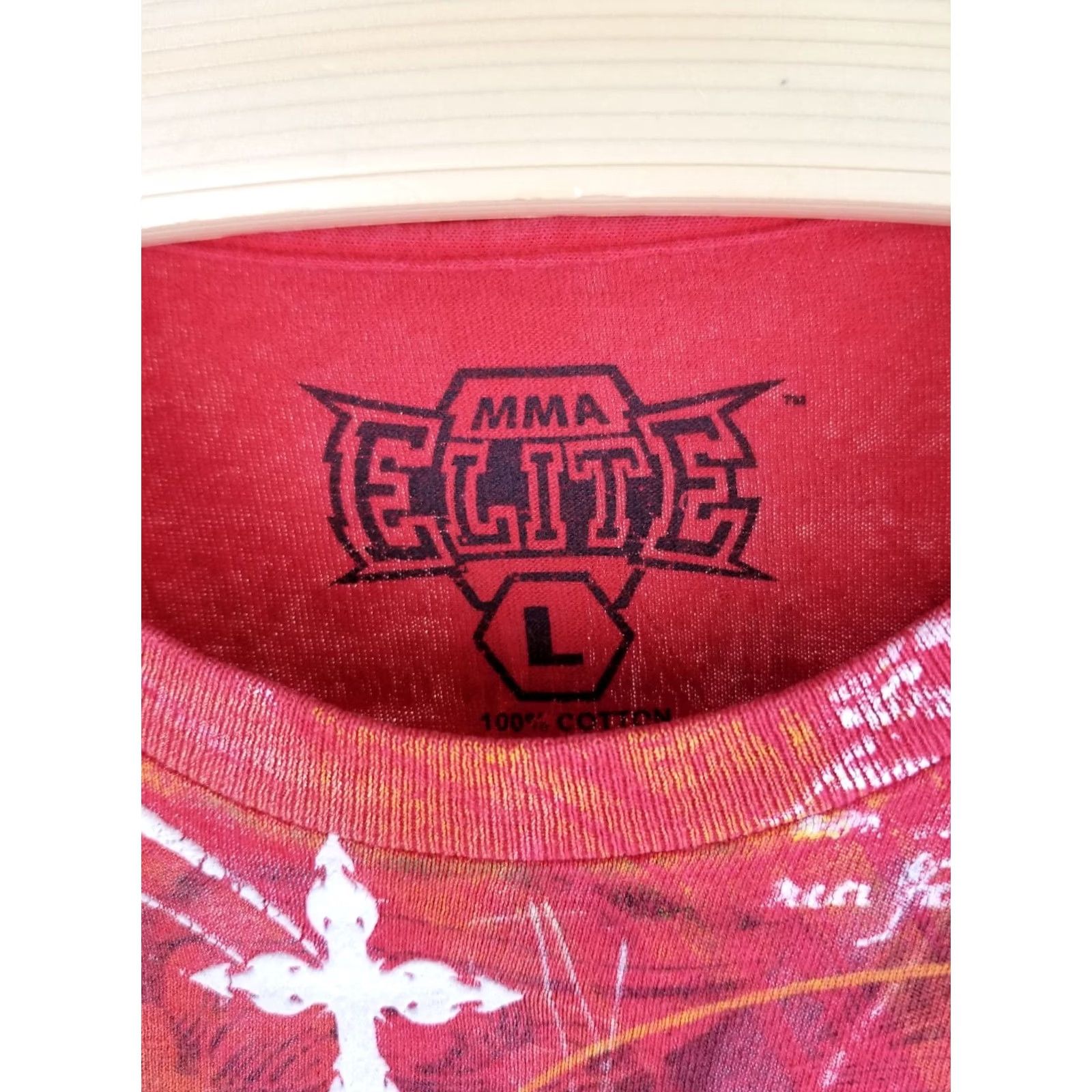 Vintage VINTAGE Y2K ELITE MMA RED SKULL CROSS COTTON T-SHIRT SZ LARGE Size US L / EU 52-54 / 3 - 3 Thumbnail