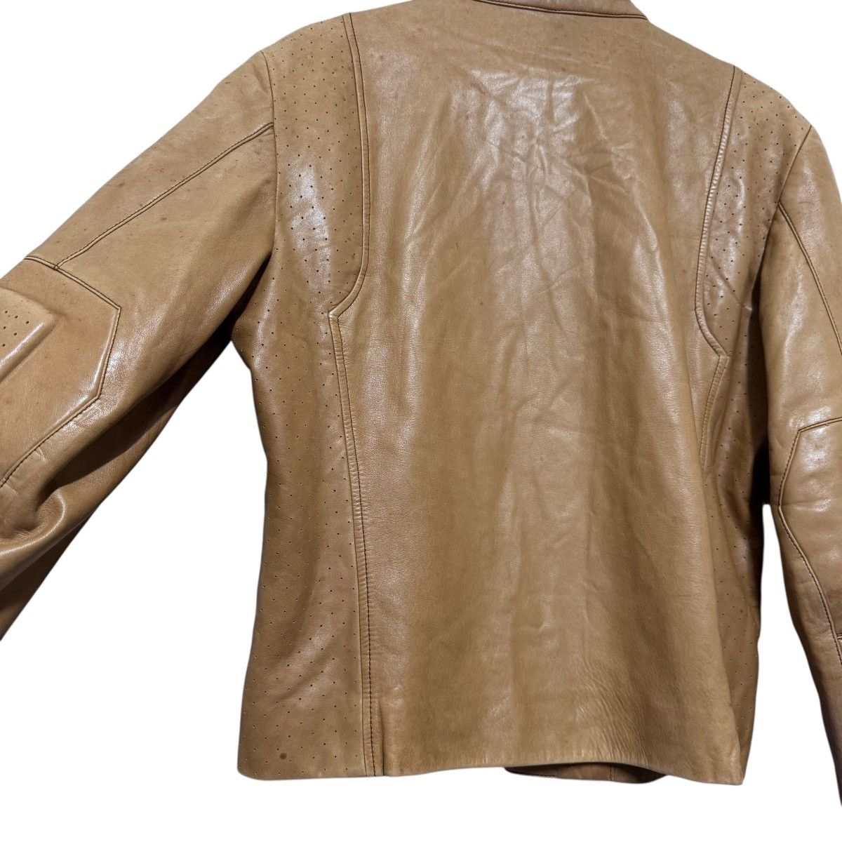 Gucci Gucci By Tom Ford Leather Moto Jacket Patina Size US M / EU 48-50 / 2 - 13 Thumbnail