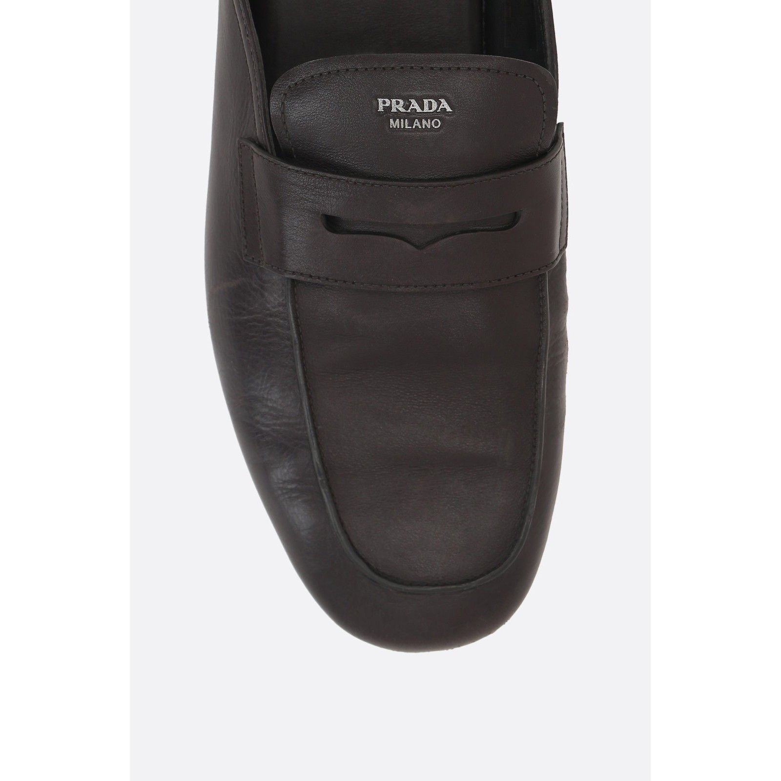 Prada PRADA Dark Brown Shuffle Mules New & Authentic (Men's size:1 Size US 11 / EU 44 - 5 Thumbnail