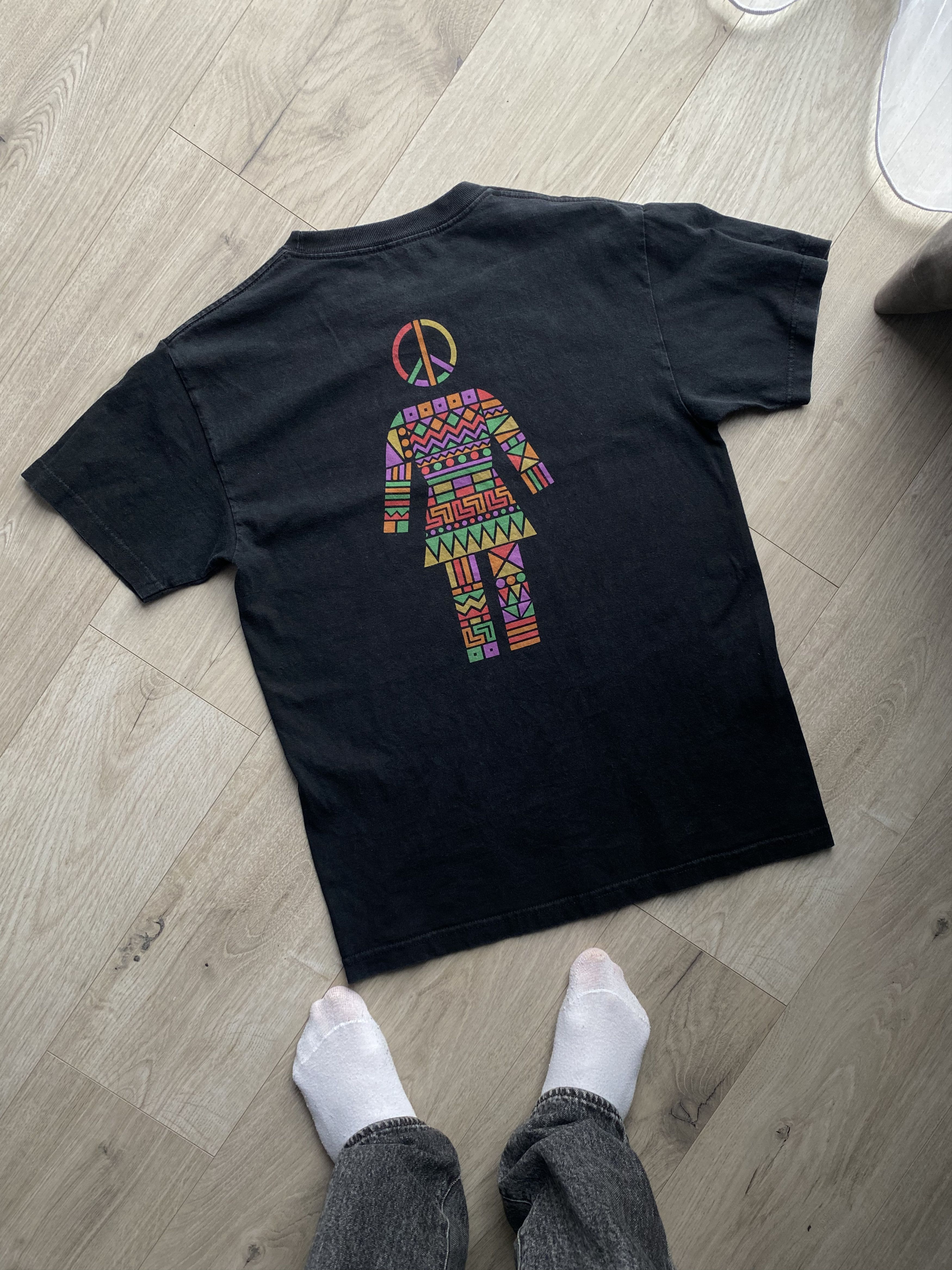 Girl Skateboards RARE Faded Girl Skateboarding Men's Peace Tee Size Medium Size US M / EU 48-50 / 2 - 1 Thumbnail